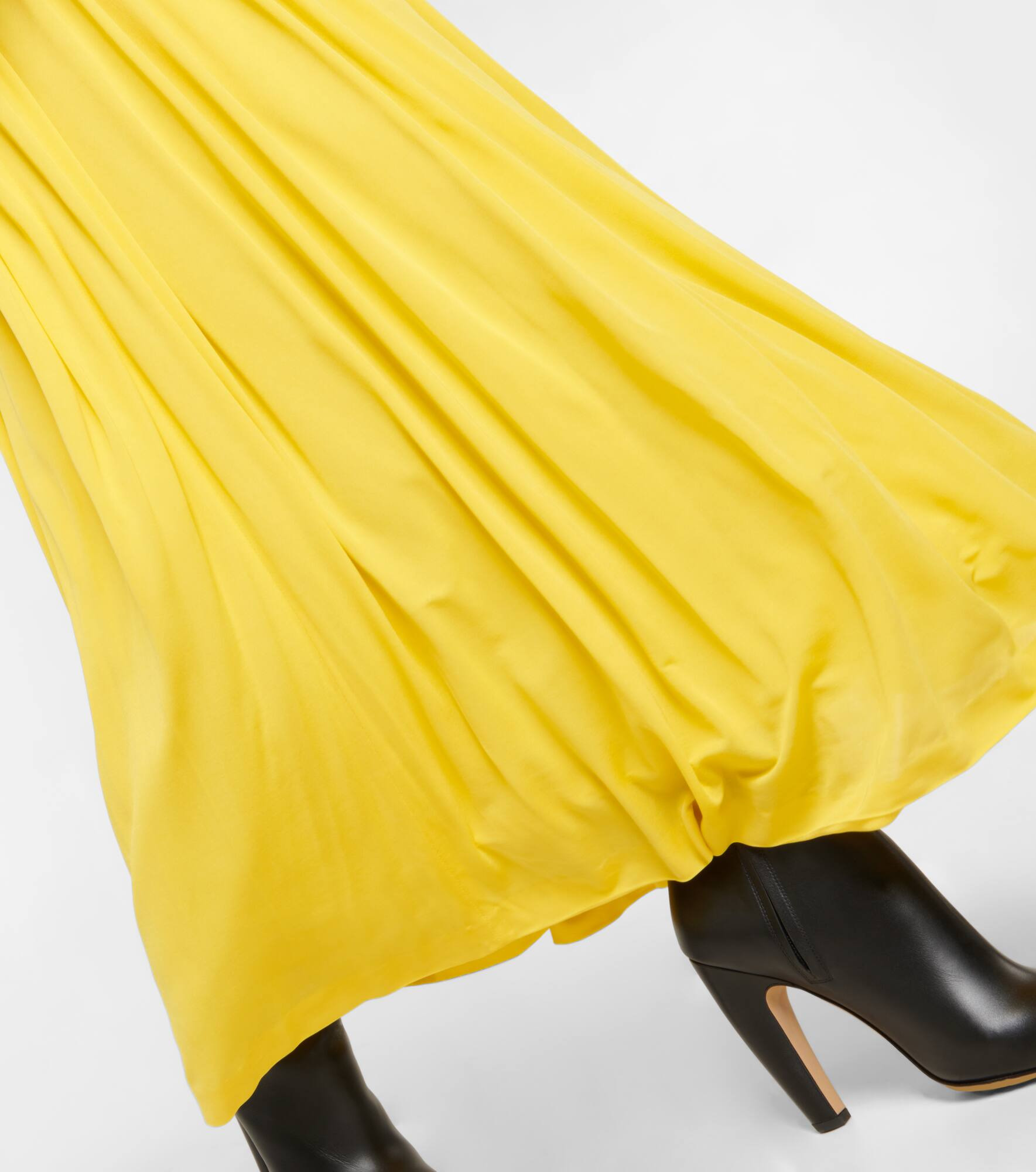 Draped chiffon maxi dress - 5
