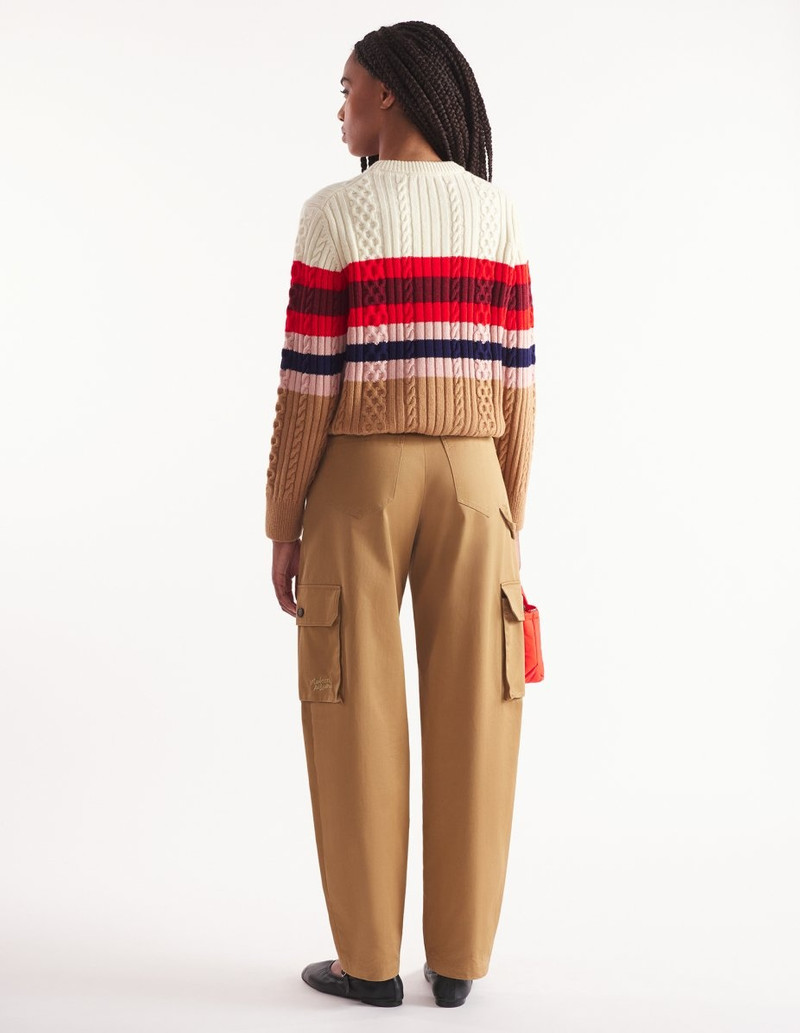 STRIPED CABLE JUMPER 5