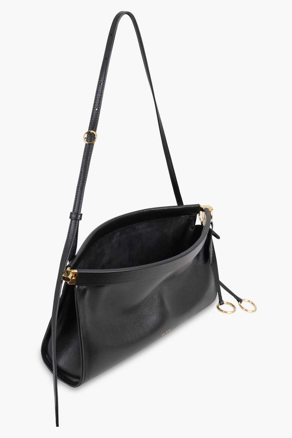 EAST/WEST MEDIUM BAGUETTE BAG | BLACK - 3