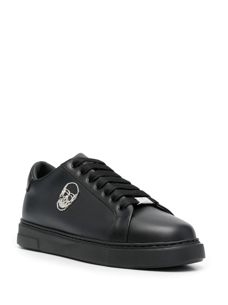 PHILIPP PLEIN Skull-plaque low-top sneakers outlook
