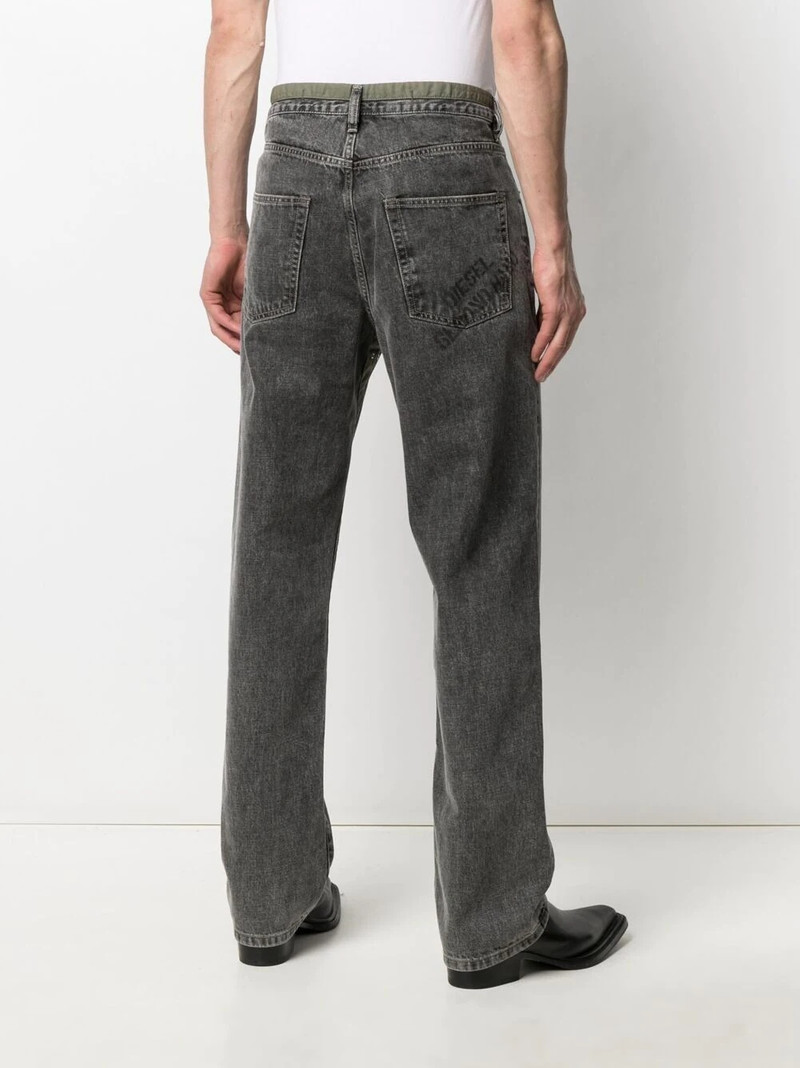 mid-rise straight-leg jeans 4