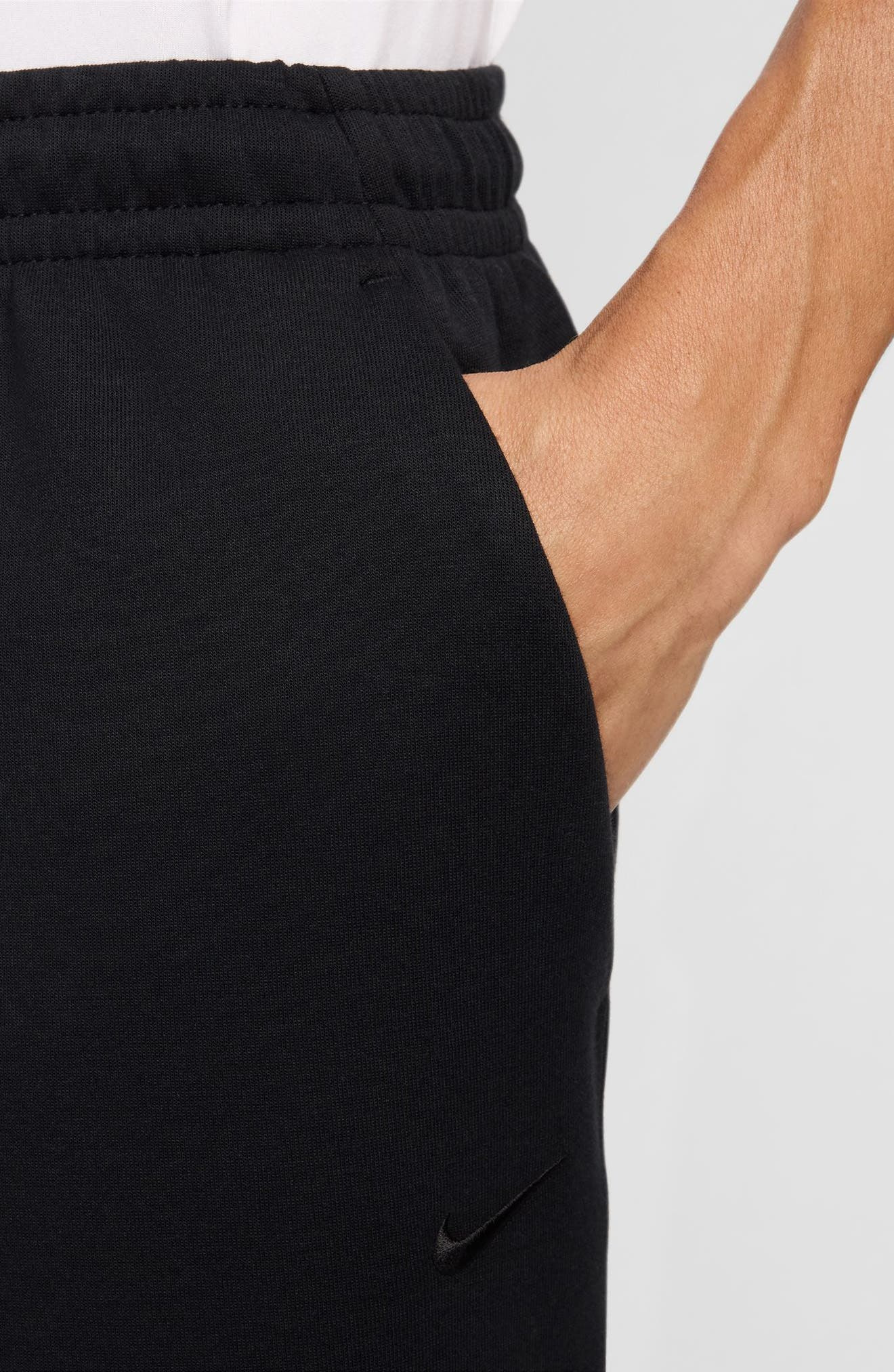 Nike Primary Fleece Dri-FIT UV Tapered Performance Pants in Black at Nordstrom - 5