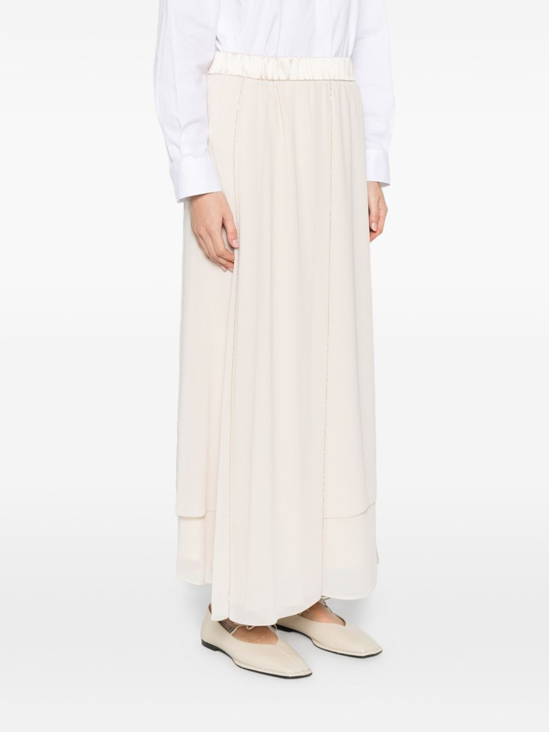 elasticated-waistband maxi skirt 3