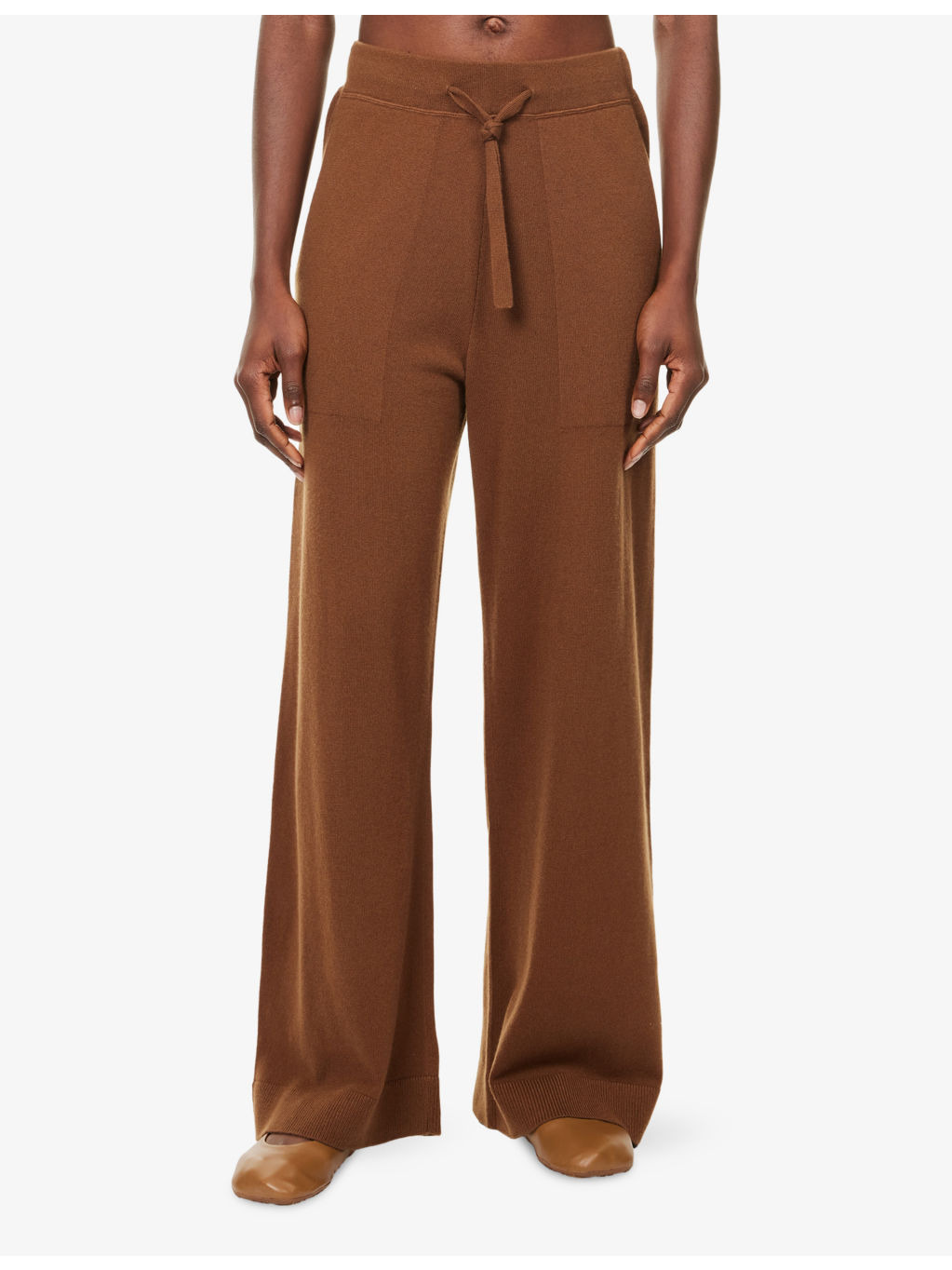 Suria Wide-Leg Cashmere Trousers - 3