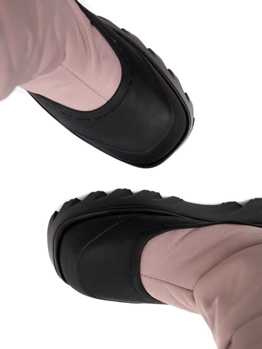 quilted heart-appliqué boots - 3