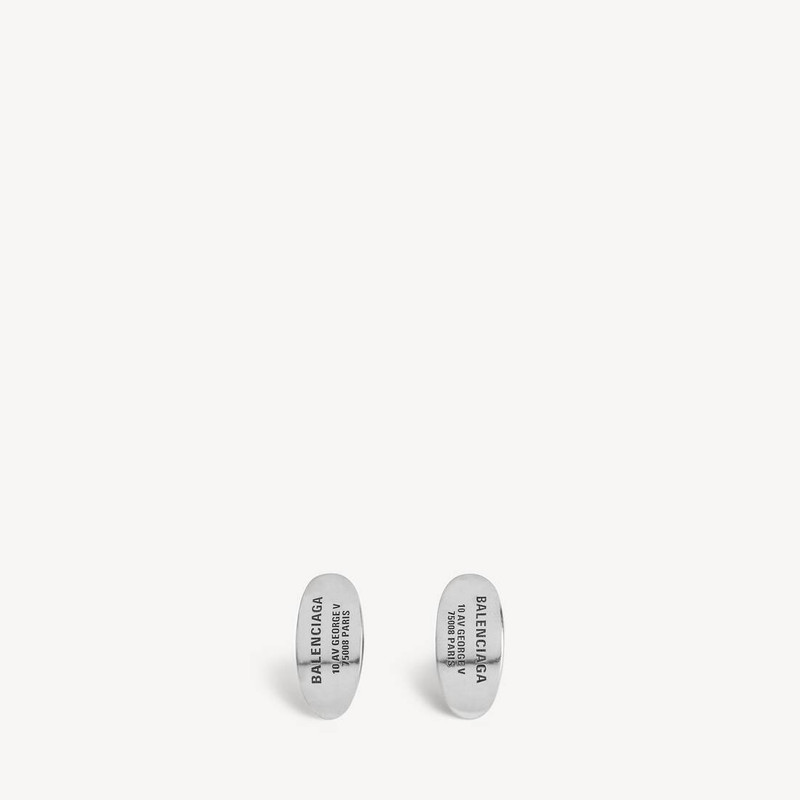 Everyday Stud Earrings in Antique Silver 1