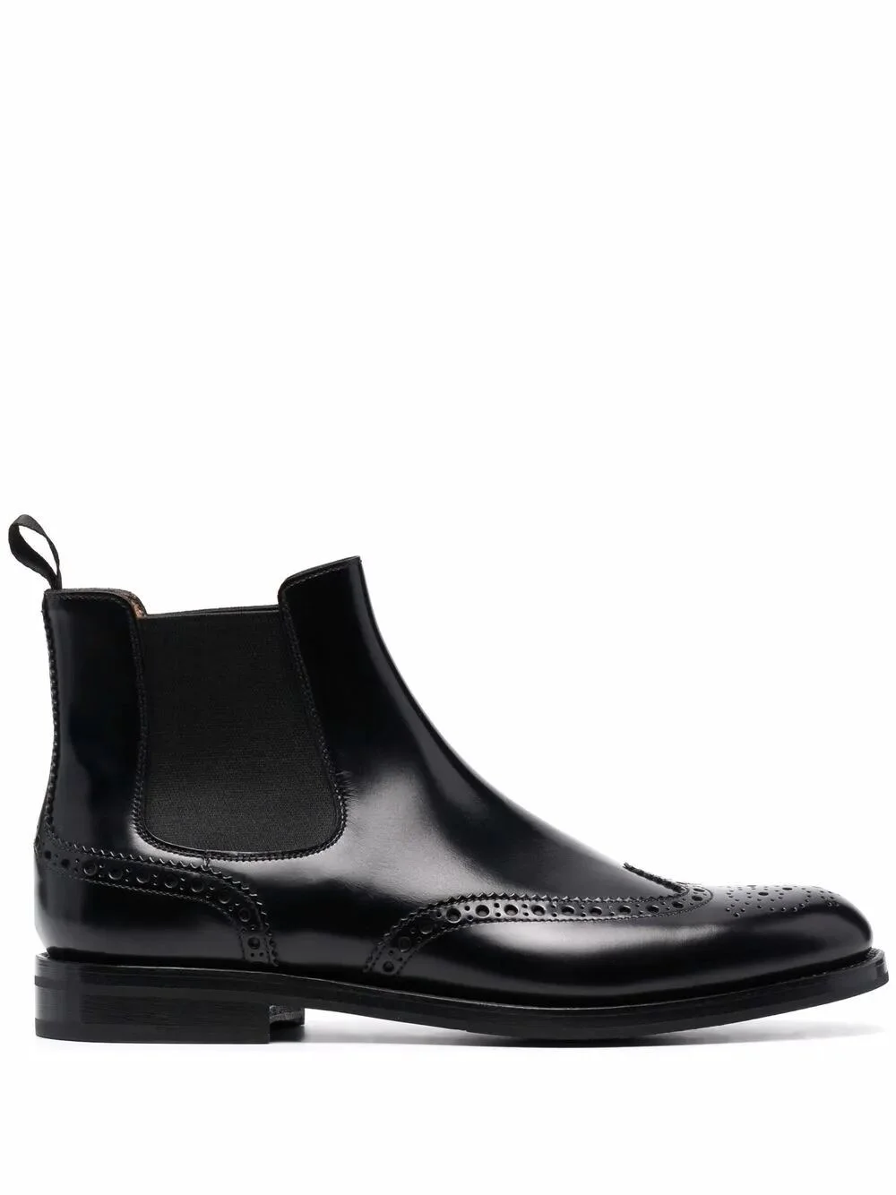 CHARLIZE CHELSEA BOOTS WITH BROGUE DETAIL - 1