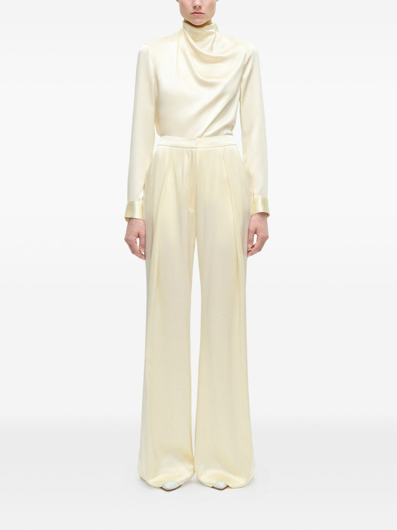 ADAM LIPPES Silas silk charmeuse trousers outlook