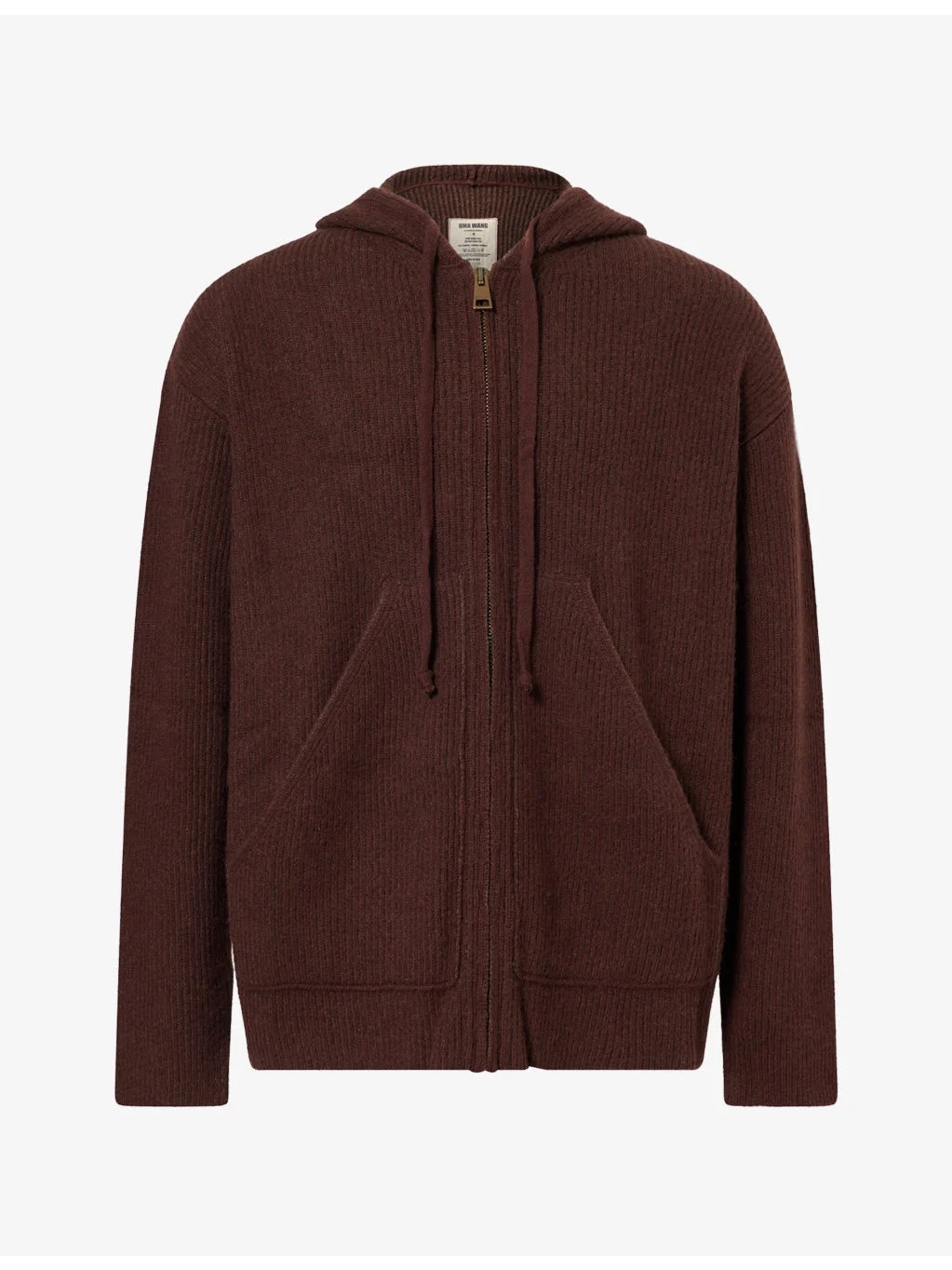 Ribbed Cashmere Hoody - 1