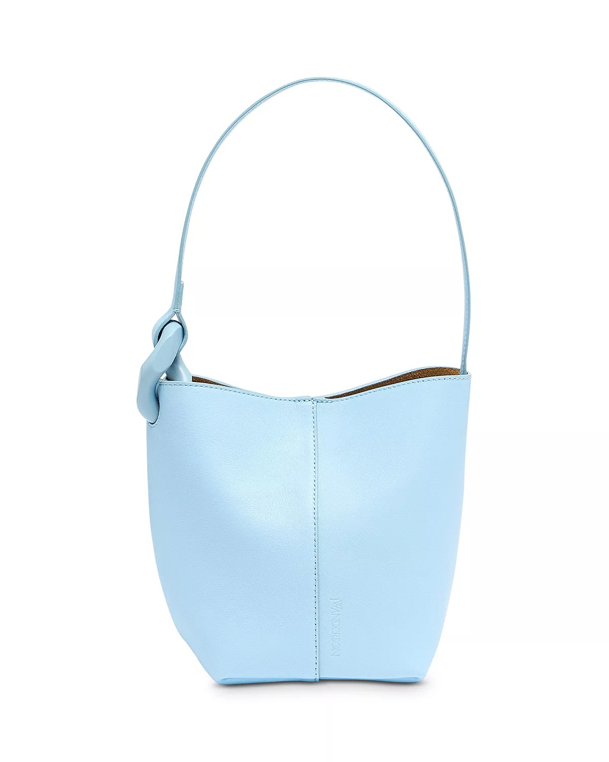 Corner Small Leather Bucket Bag - 1