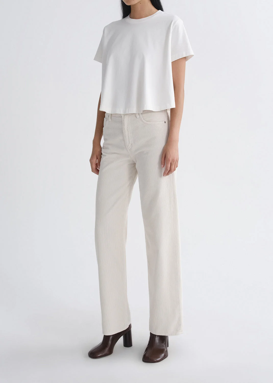 MARINA T-SHIRT IN WHITE ASH - 1