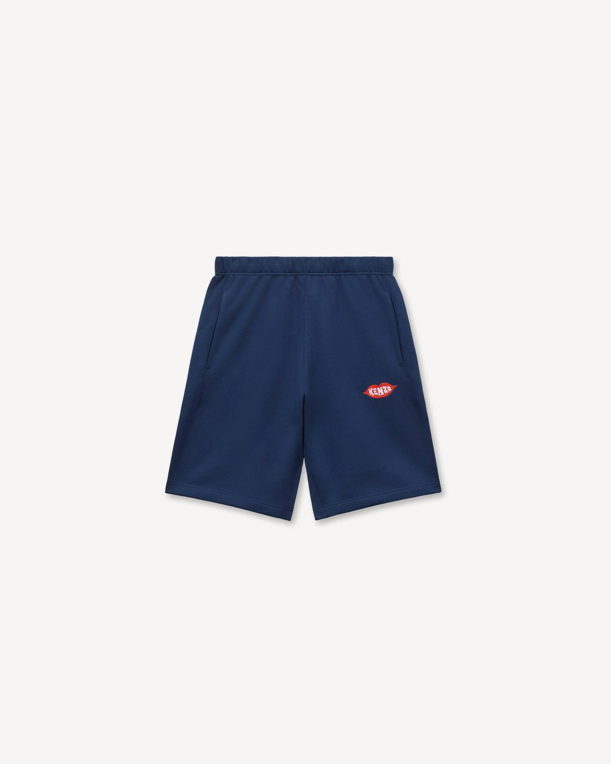 'KENZO Loves' embroidered shorts in cotton - 1
