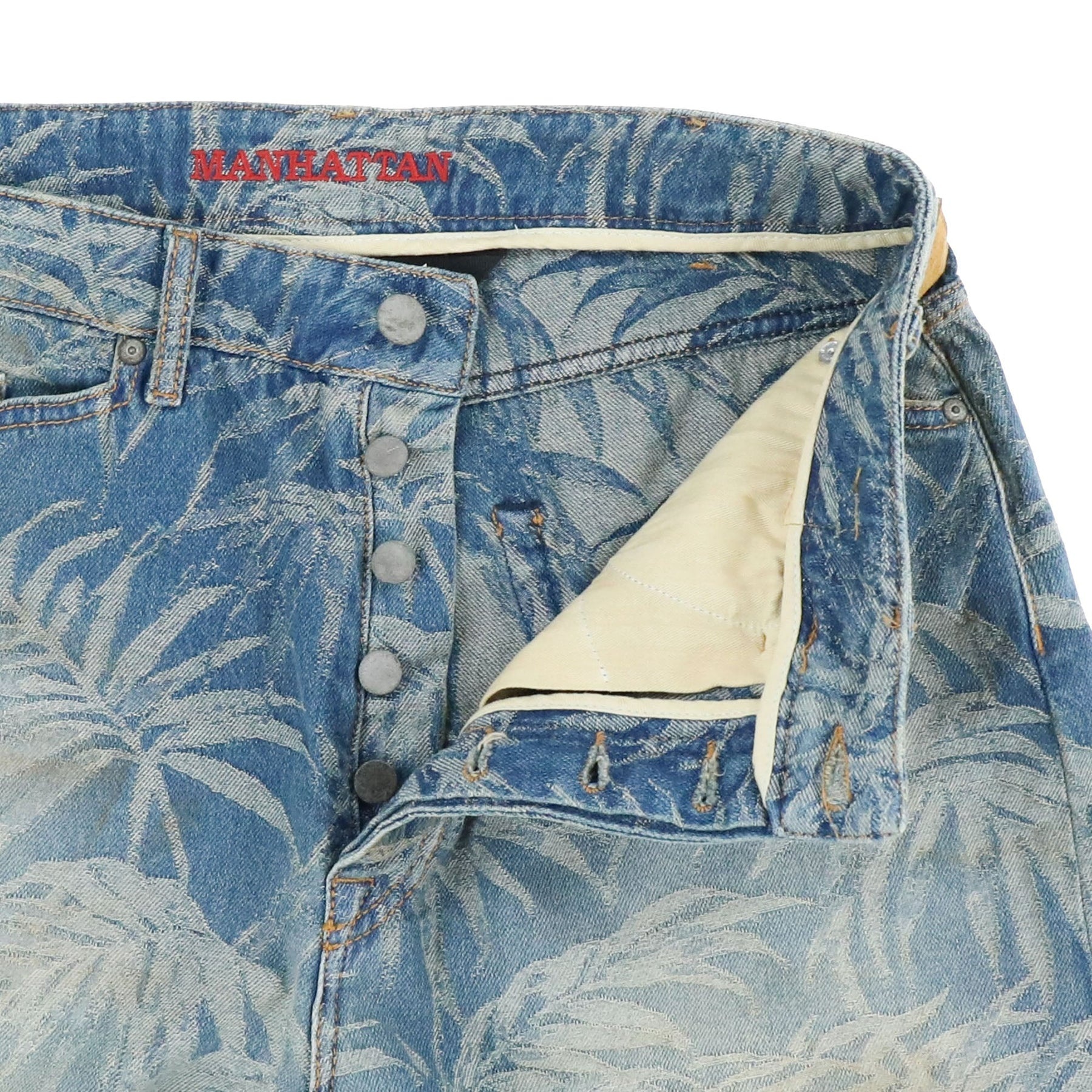 JUNGLE DENIM SHORTS / LIGHT BLU OFF - 3