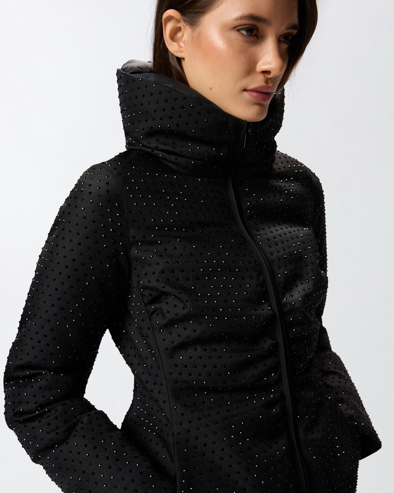 FULLY RHINESTONED SHORT DOWN JACKET 5