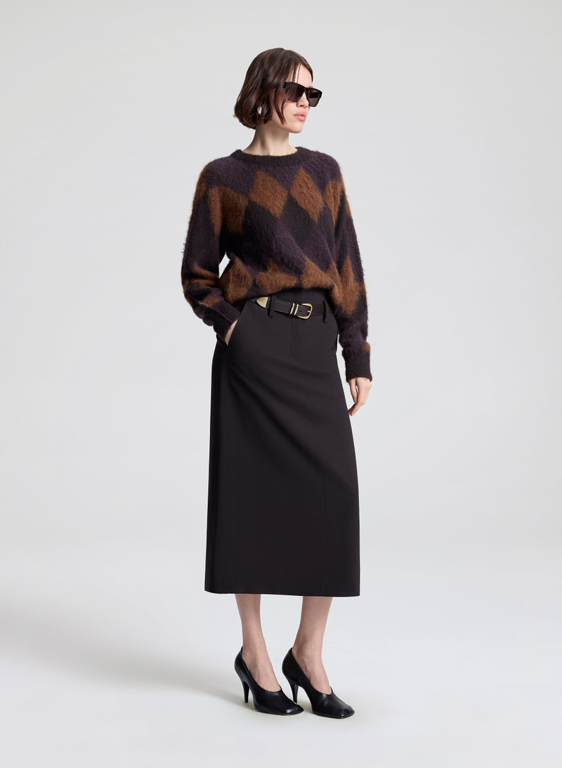 Ezra Brushed Alpaca Argyle Sweater 4