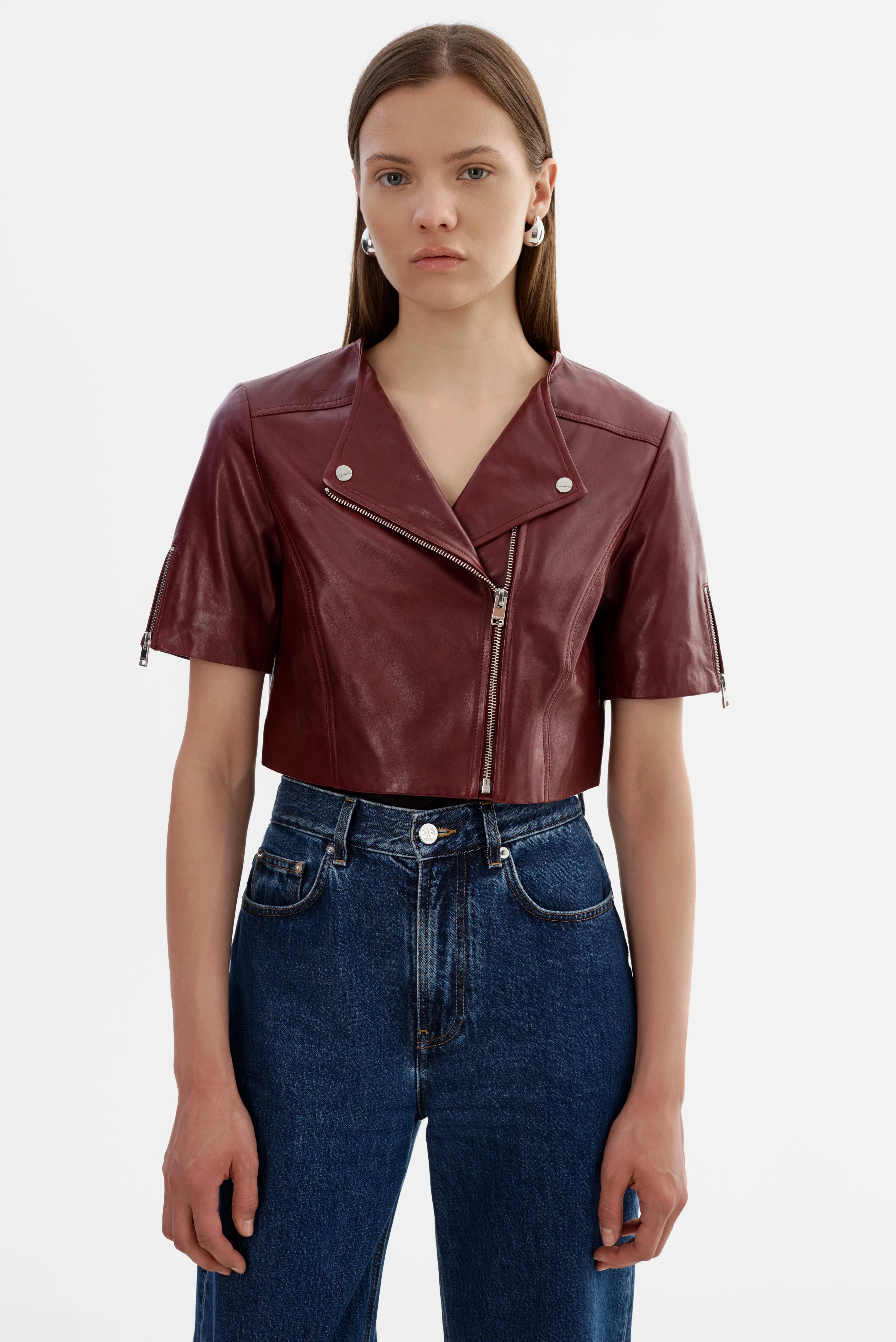 KIRSI | Cropped Biker Jacket - 1