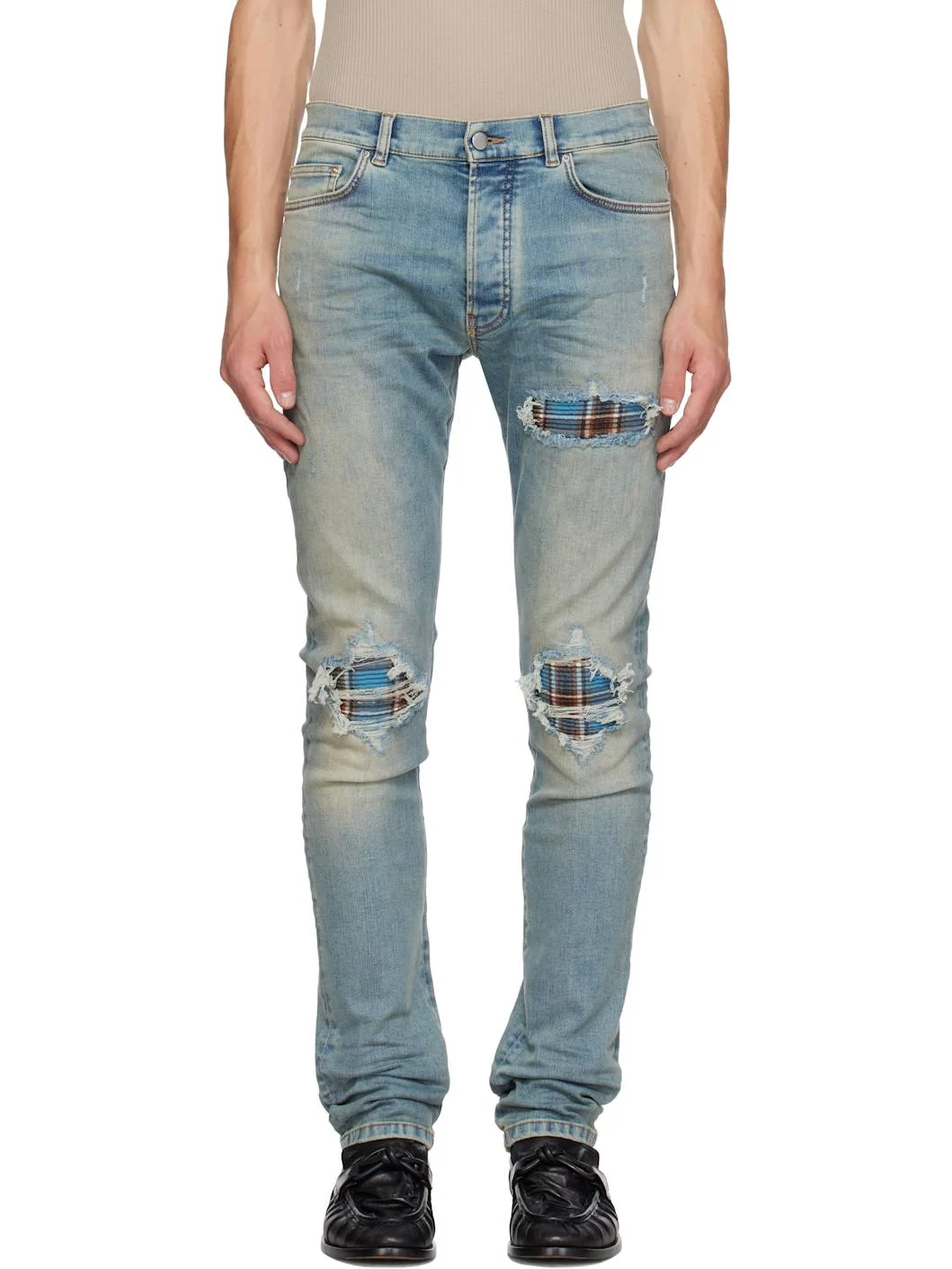 Blue Flannel MX1 Jeans - 1