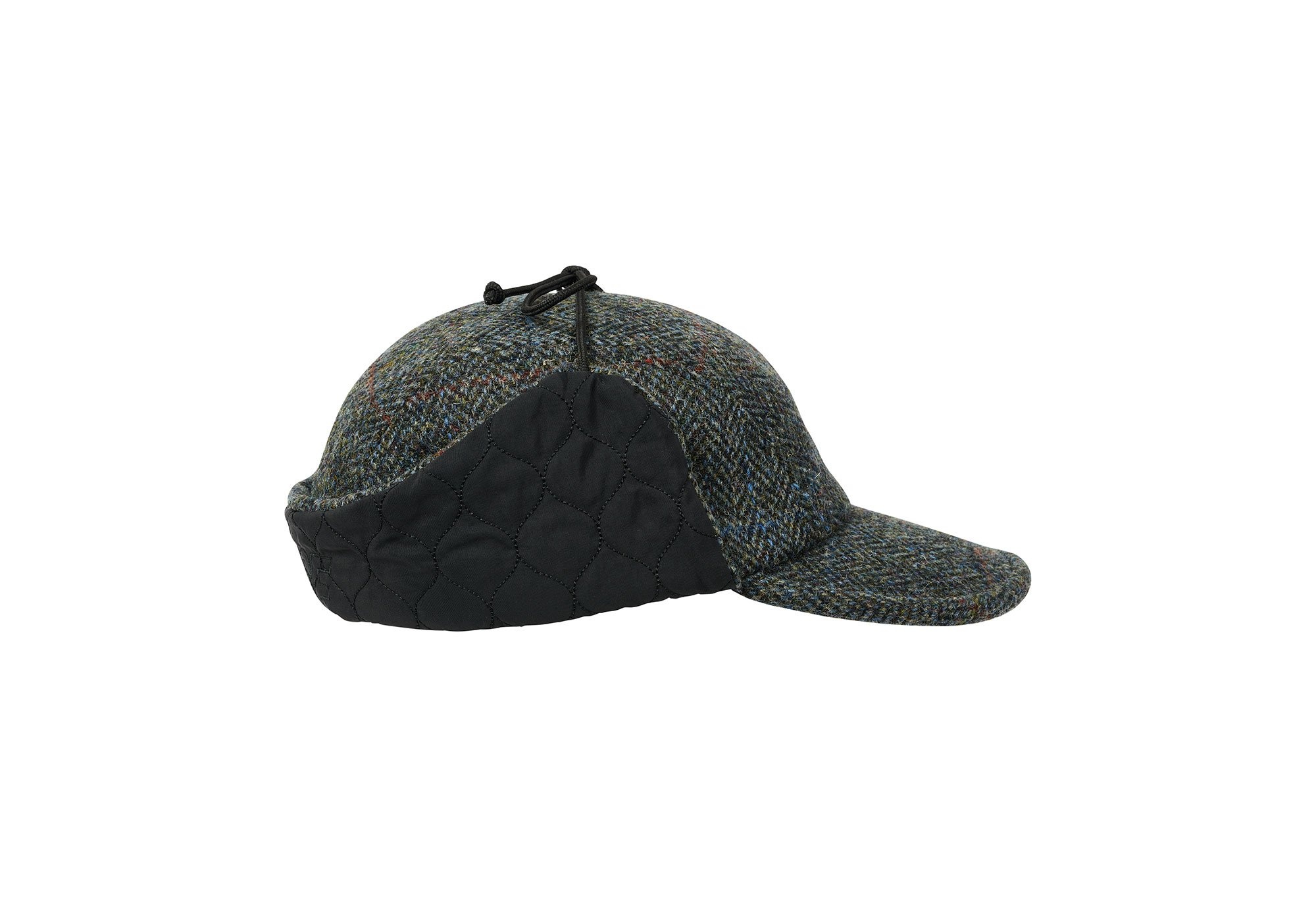 HARRIS TWEED EARFLAP 4-PANEL GREY - 8