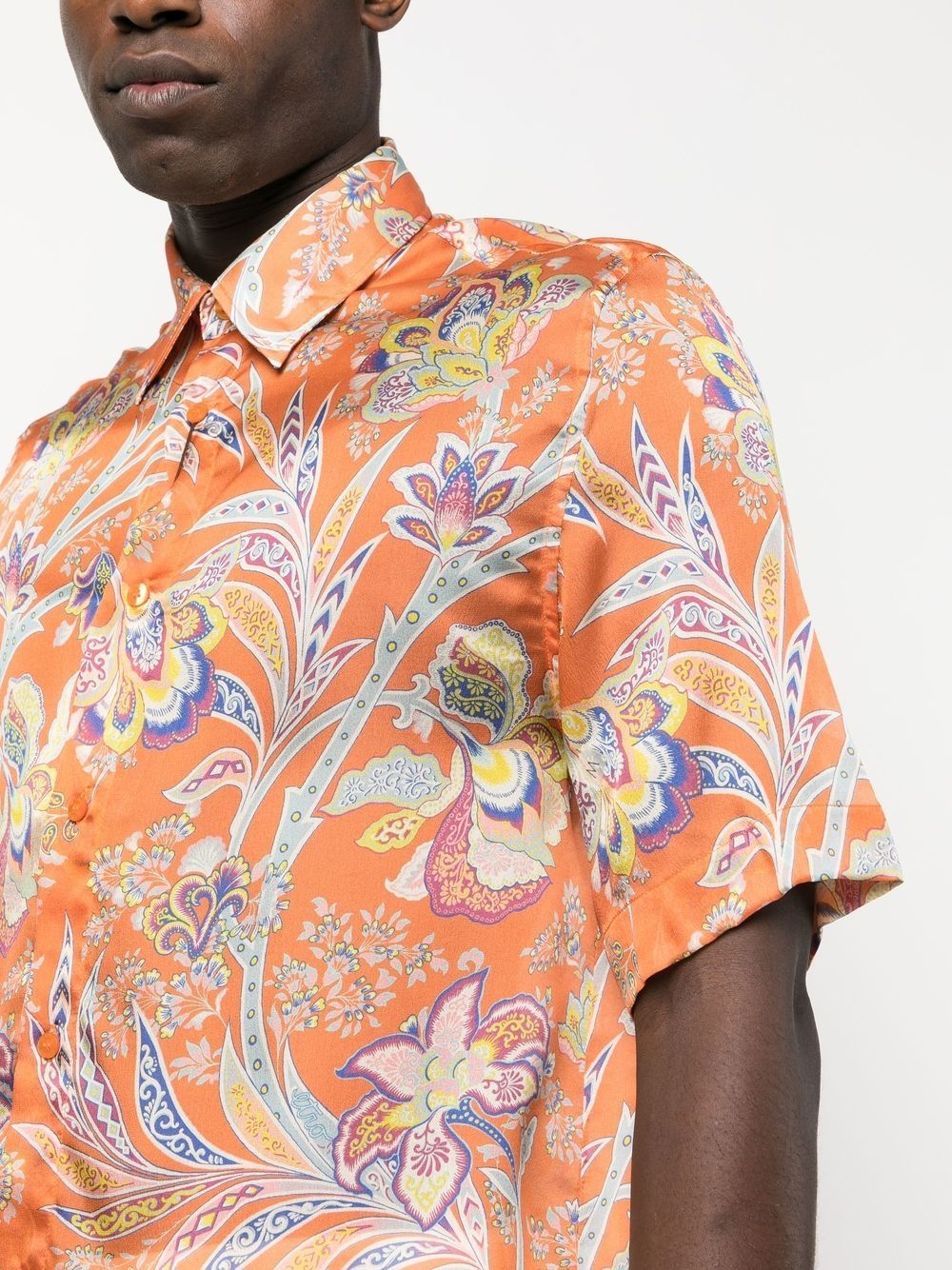 paisley-print silk shirt - 5