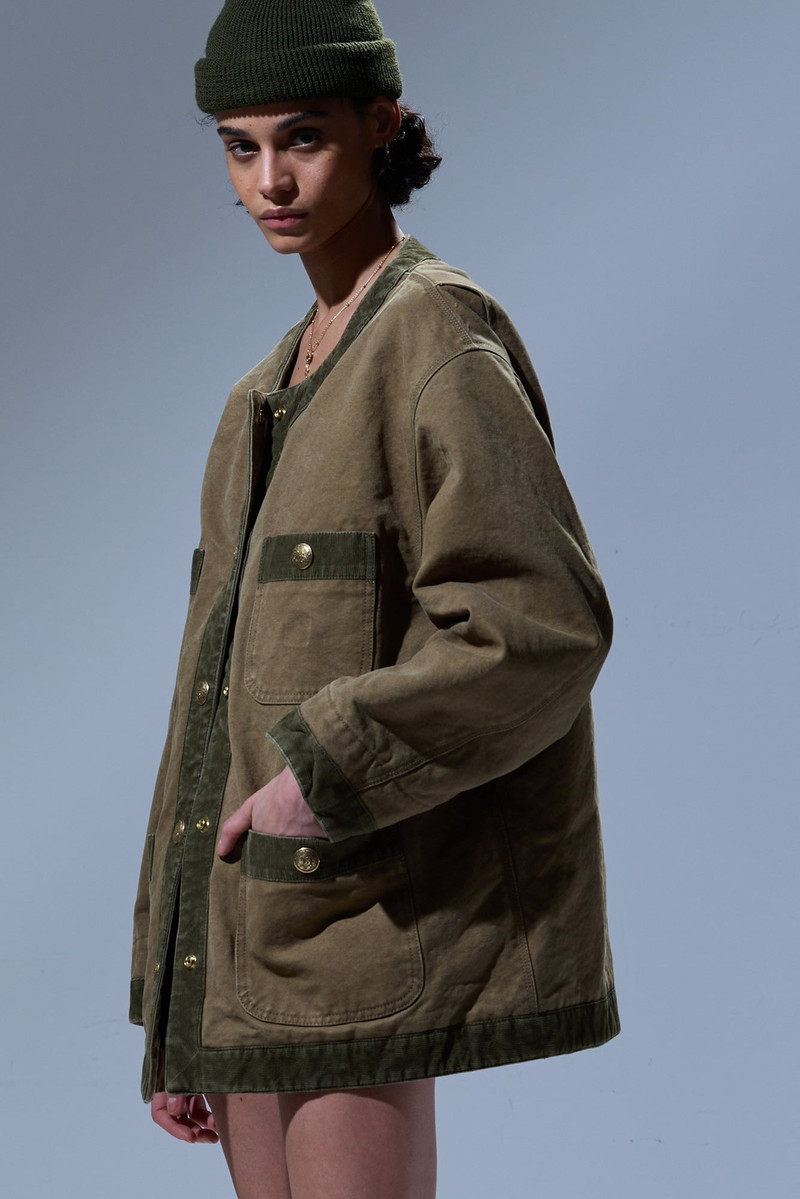 R13 CORD TRIMMED CHORE JACKET outlook