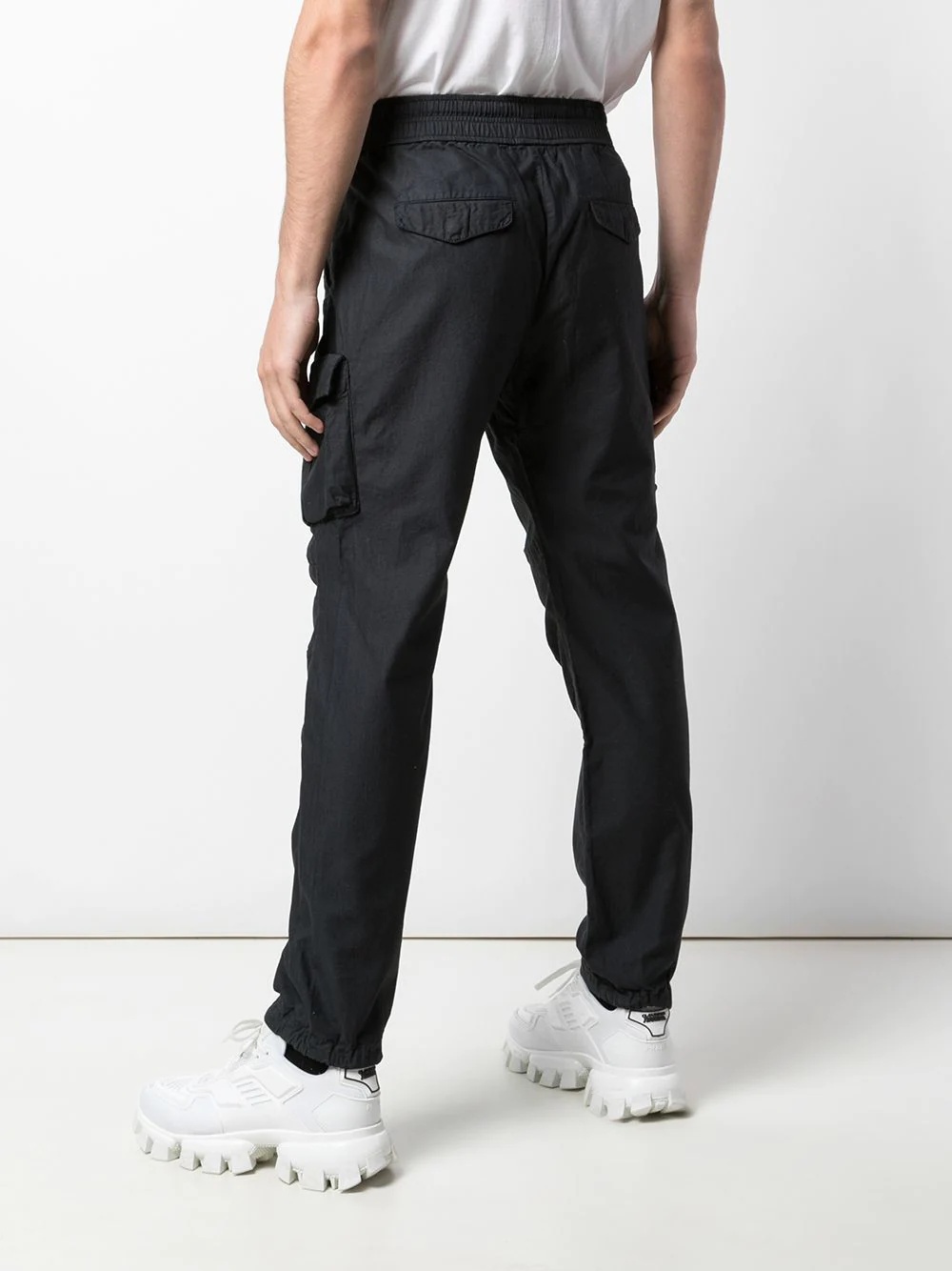 straight leg cargo trousers - 4