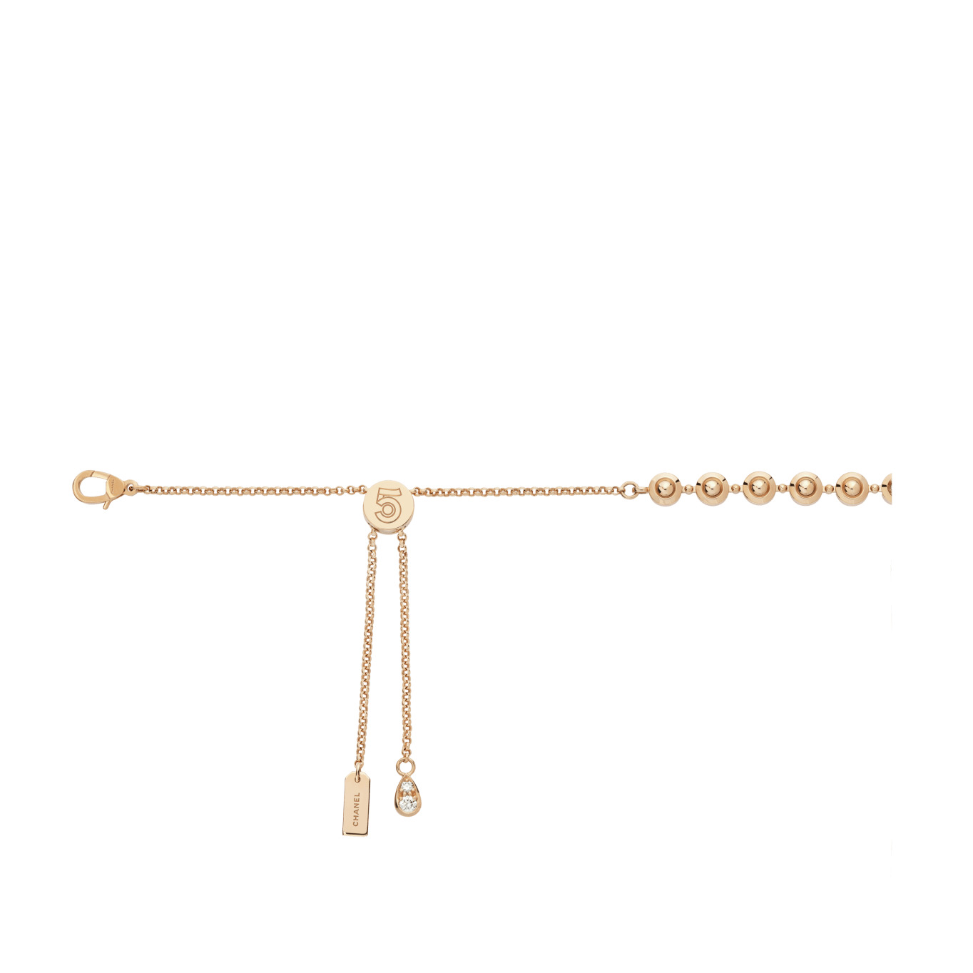 Eternal N°5 diamond line necklace - 3