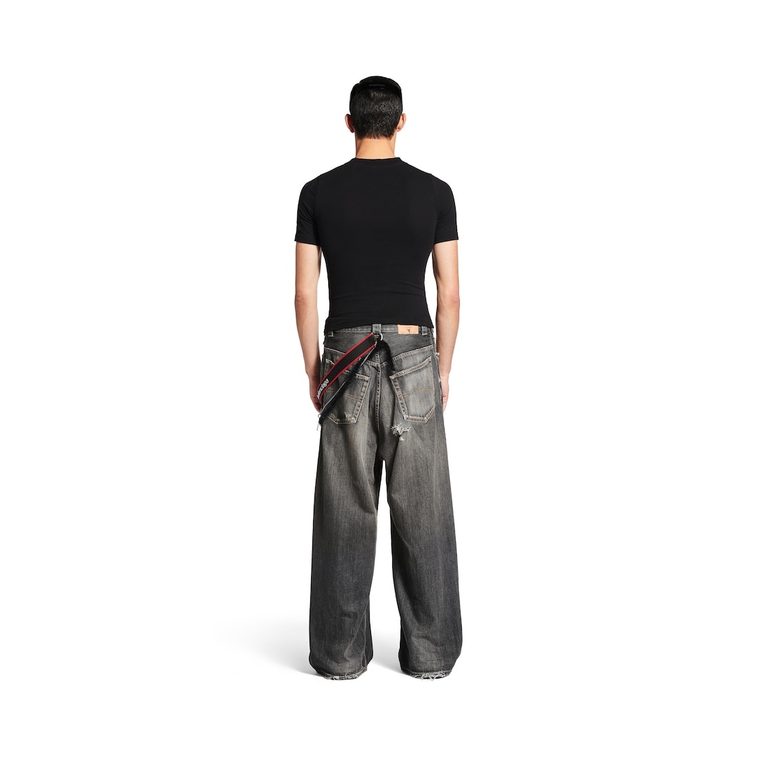 Men's Charms Baggy Pants in Dark Grey - 4