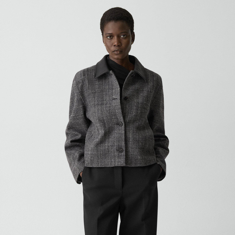 Curve Sleeve Jacket in Malfile Wool 2
