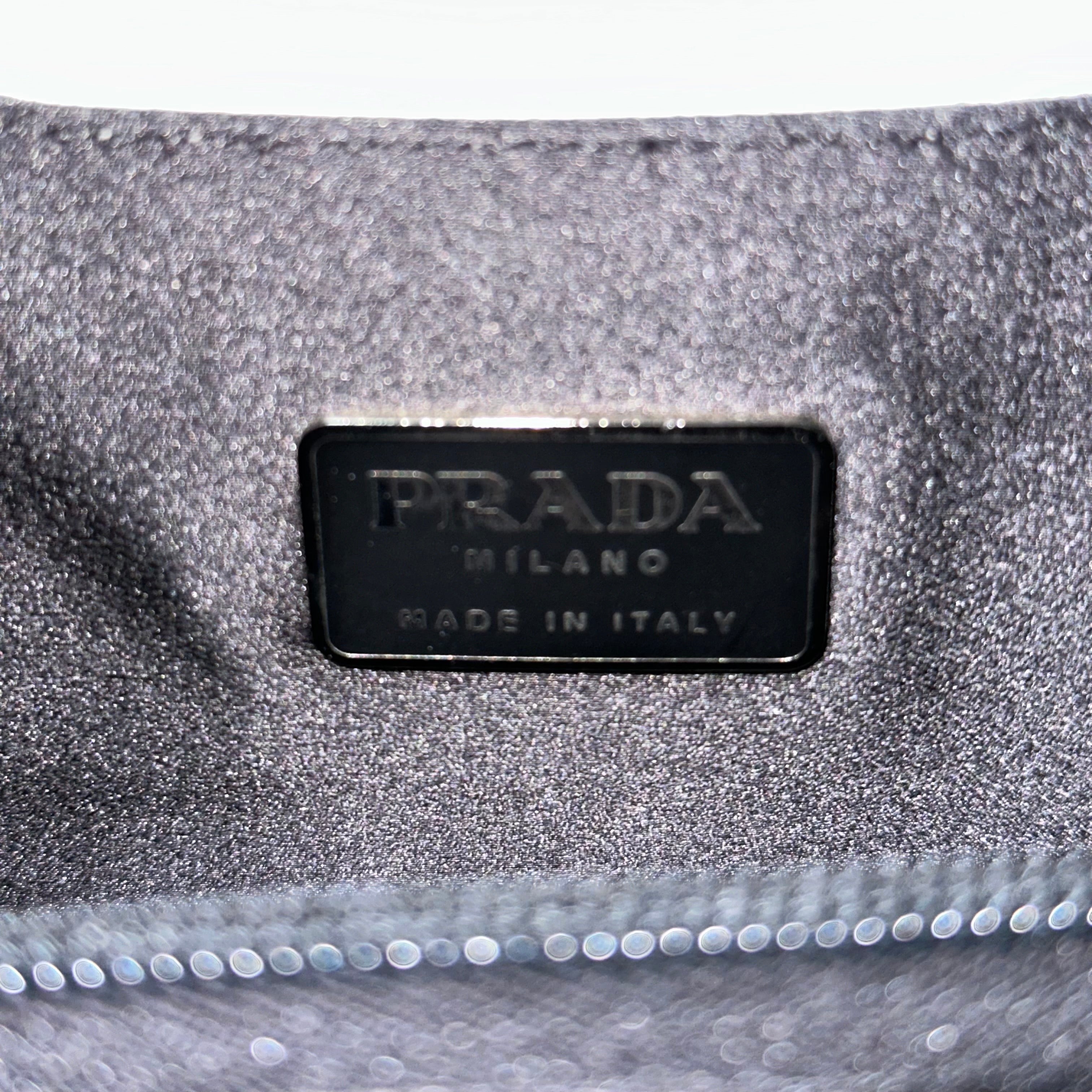 PRADA Fall Winter 1998 Unborn Calf Leather Plastic Handle Hand Bag - 9