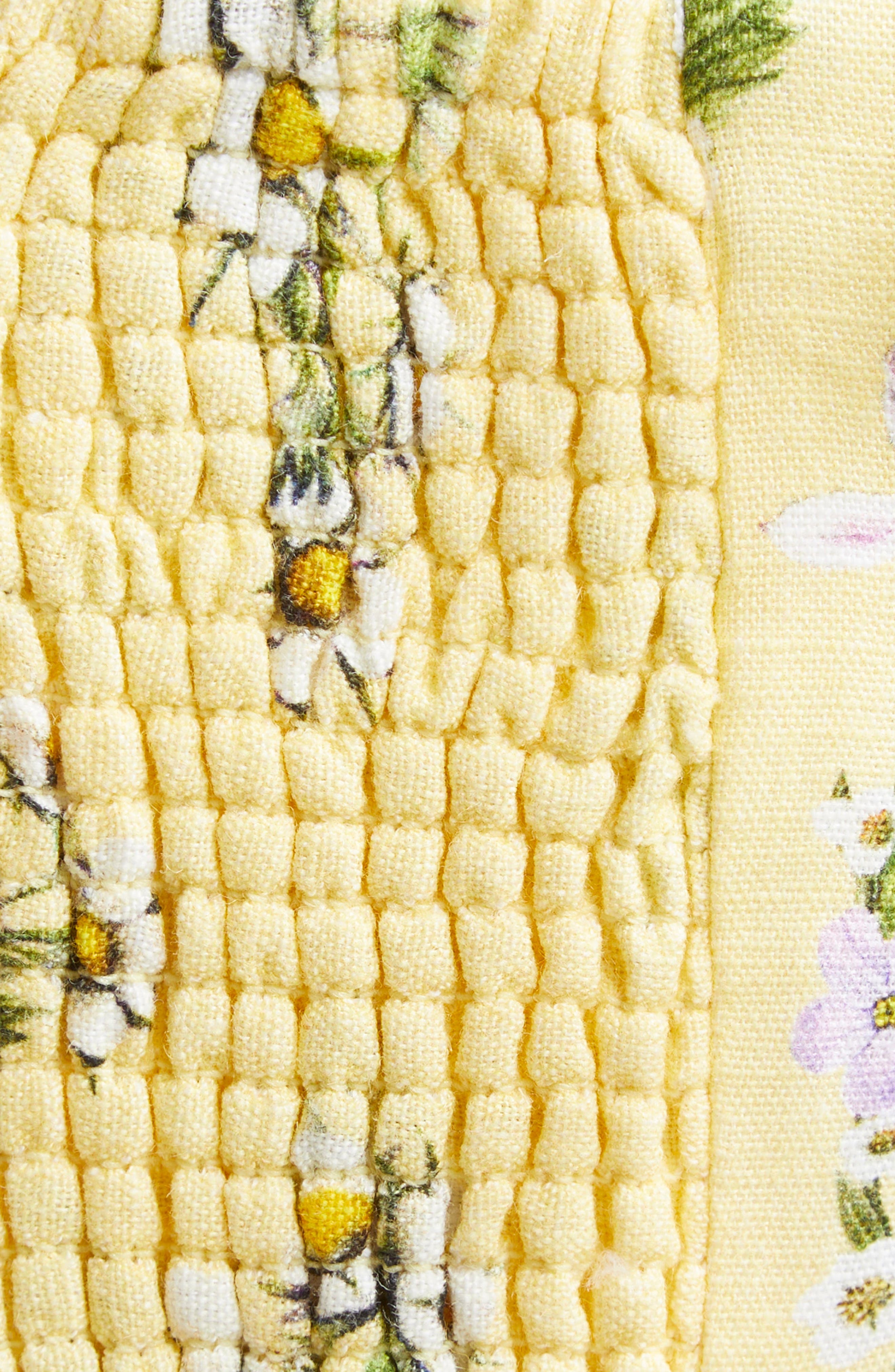 Camilla Daisy Chain Linen, Cotton & Silk Crop Corset Top in Daisy Chains at Nordstrom - 7