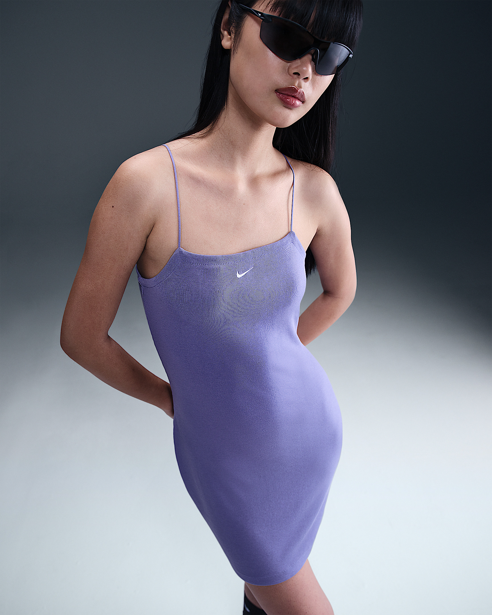 Nike Sportswear Chill Knit Women's Tight Mini-Rib Cami Dress - 5