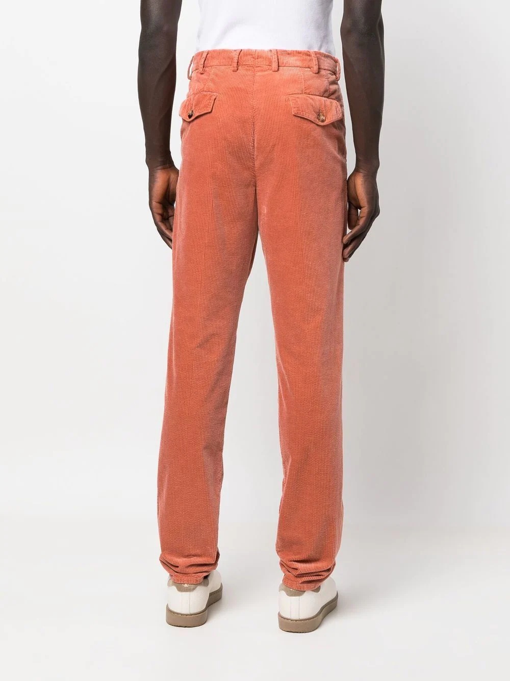 straight-leg corduroy trousers - 4