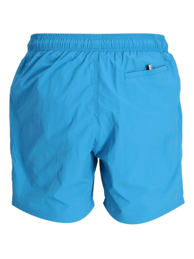 BOSS logo-print swim shorts outlook