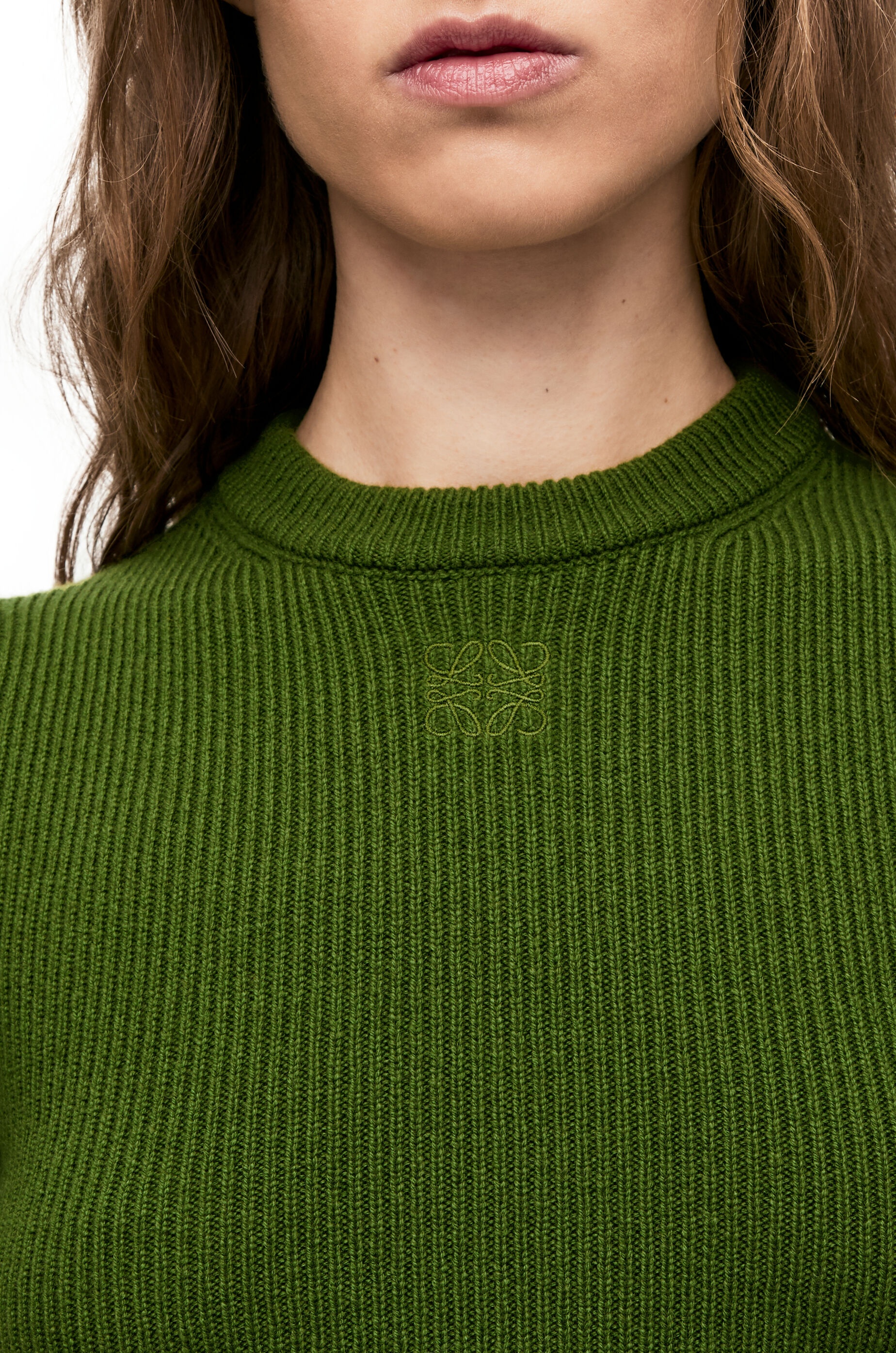 Cropped sweater in cashmere - 5