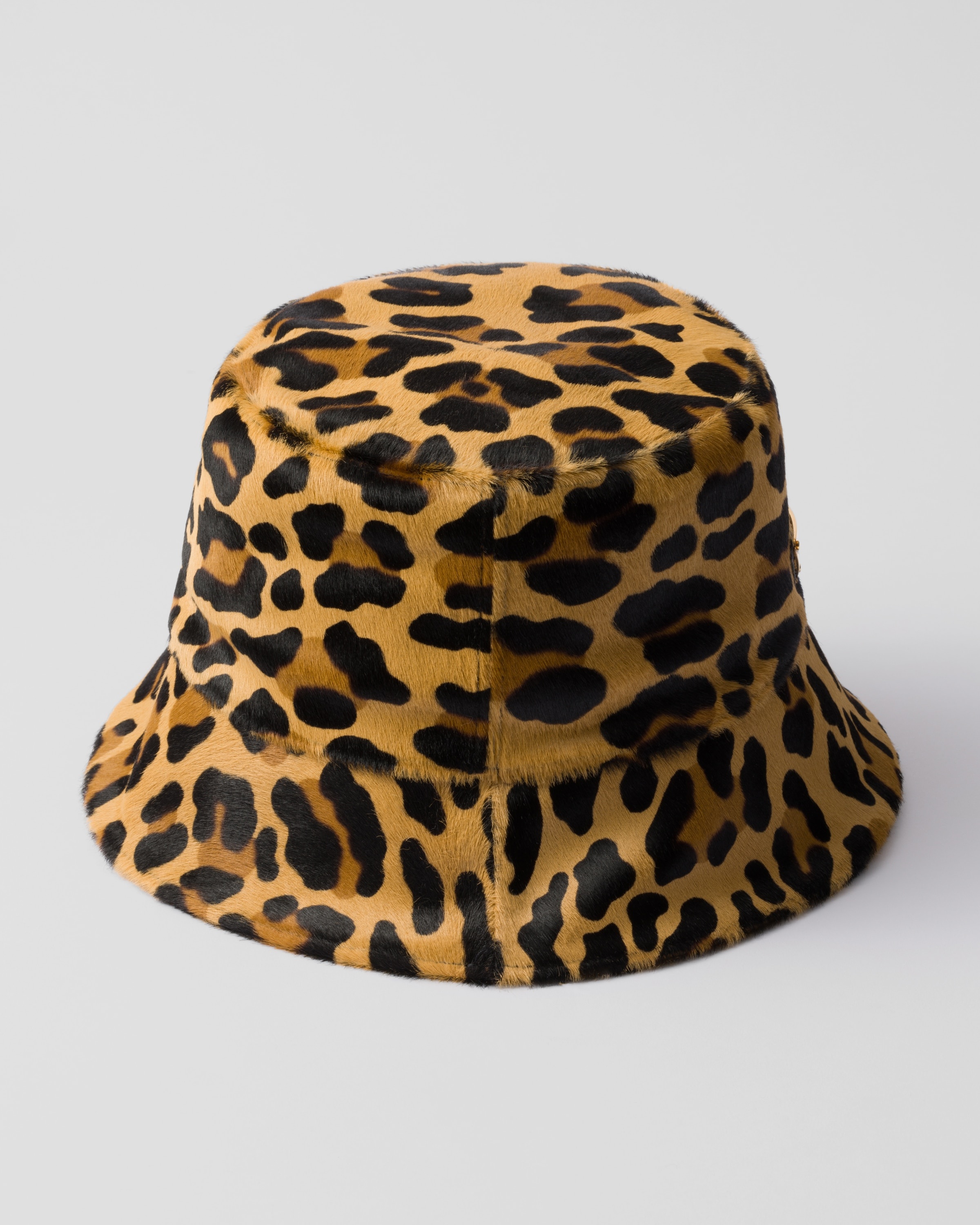 Printed leather bucket hat - 3