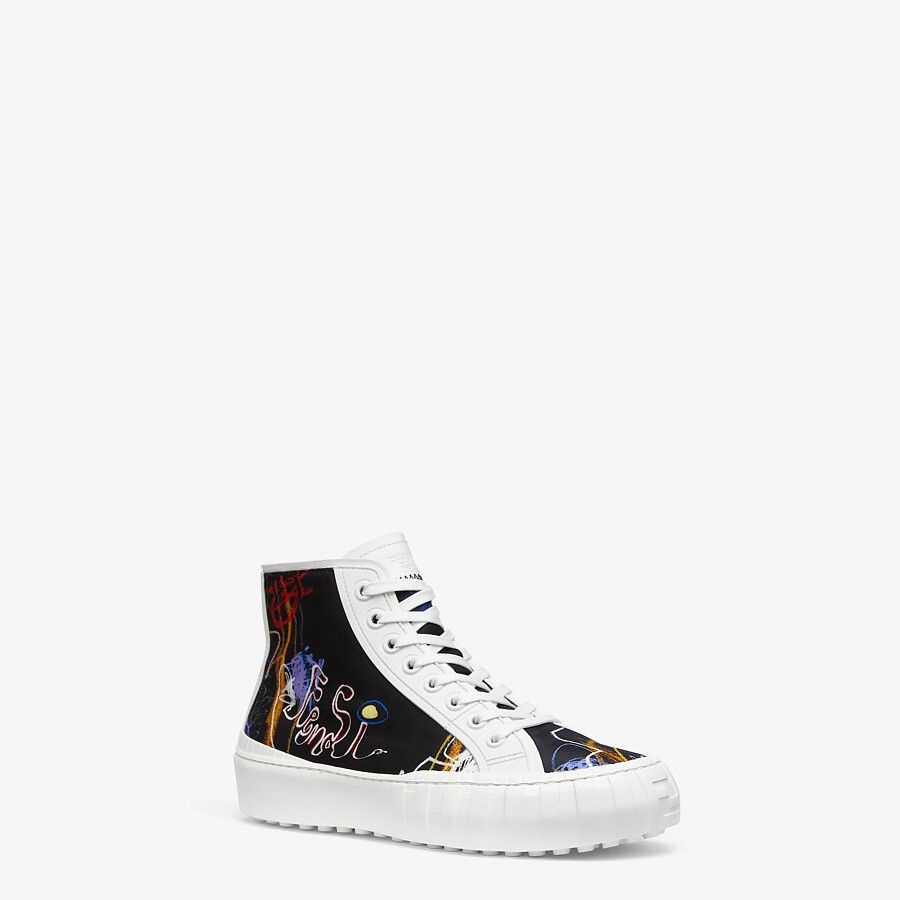 Multicolor nylon high-tops - 2