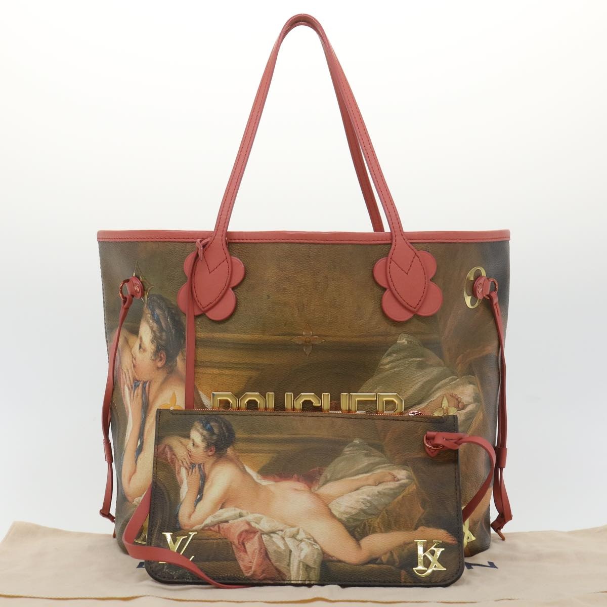 LOUIS VUITTON Masters Collection Neverfull MM Tote Boucher Pink M43357 - 11