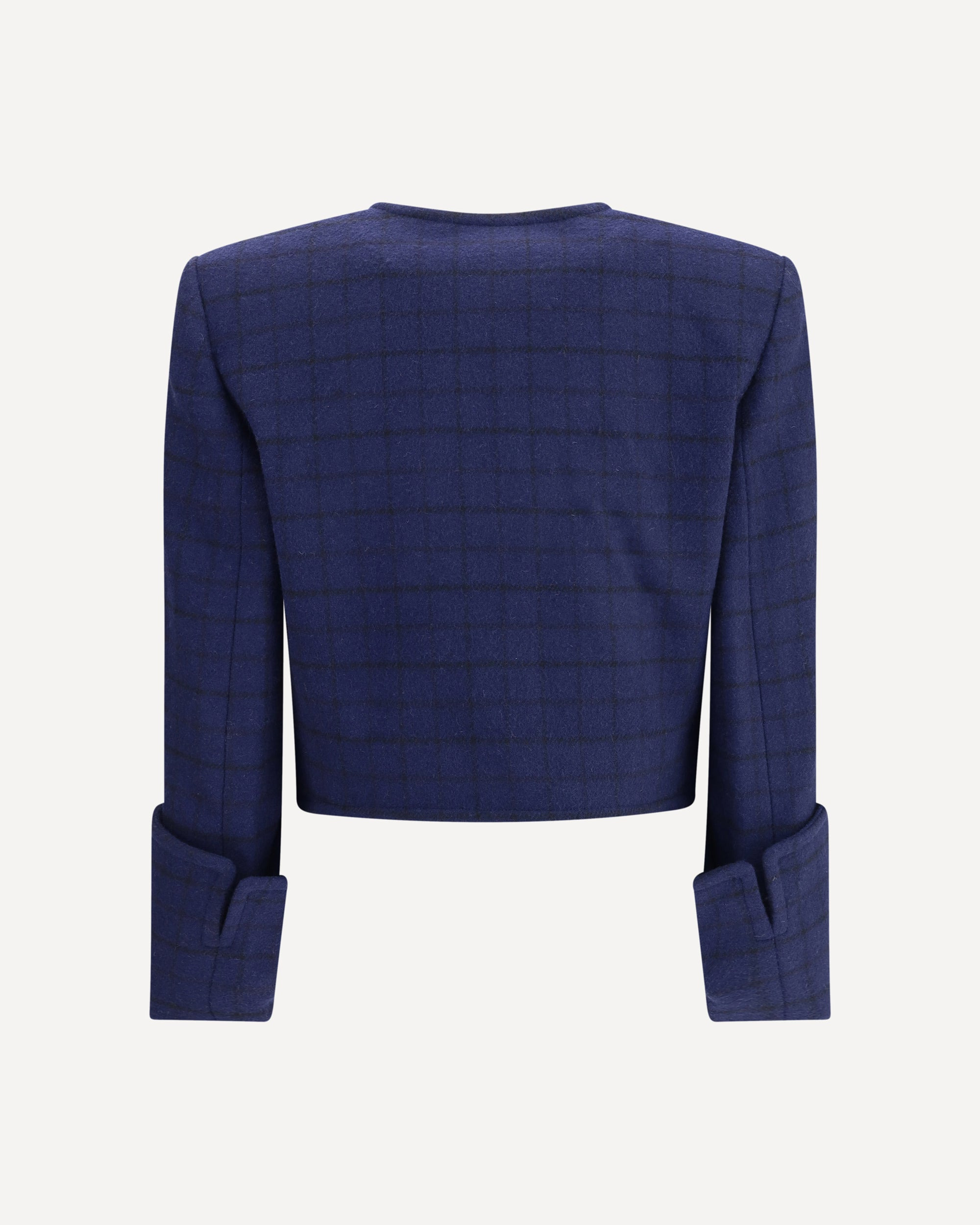 Boxy Jacket in wool plaid - 2