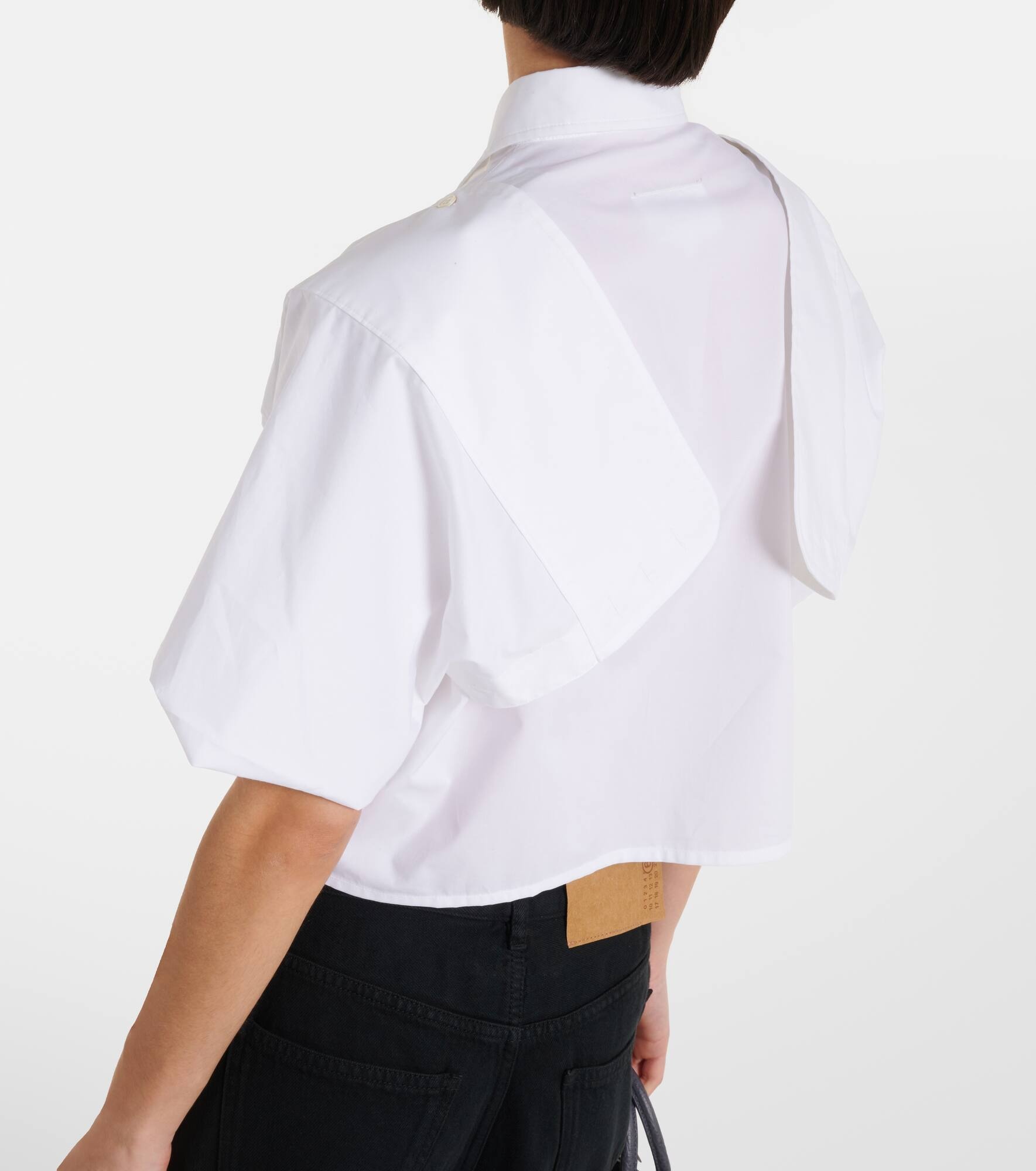 Cotton cropped shirt - 5