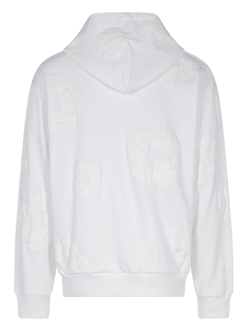 DENIM TEARS Cotton Wreath-print hoodie outlook