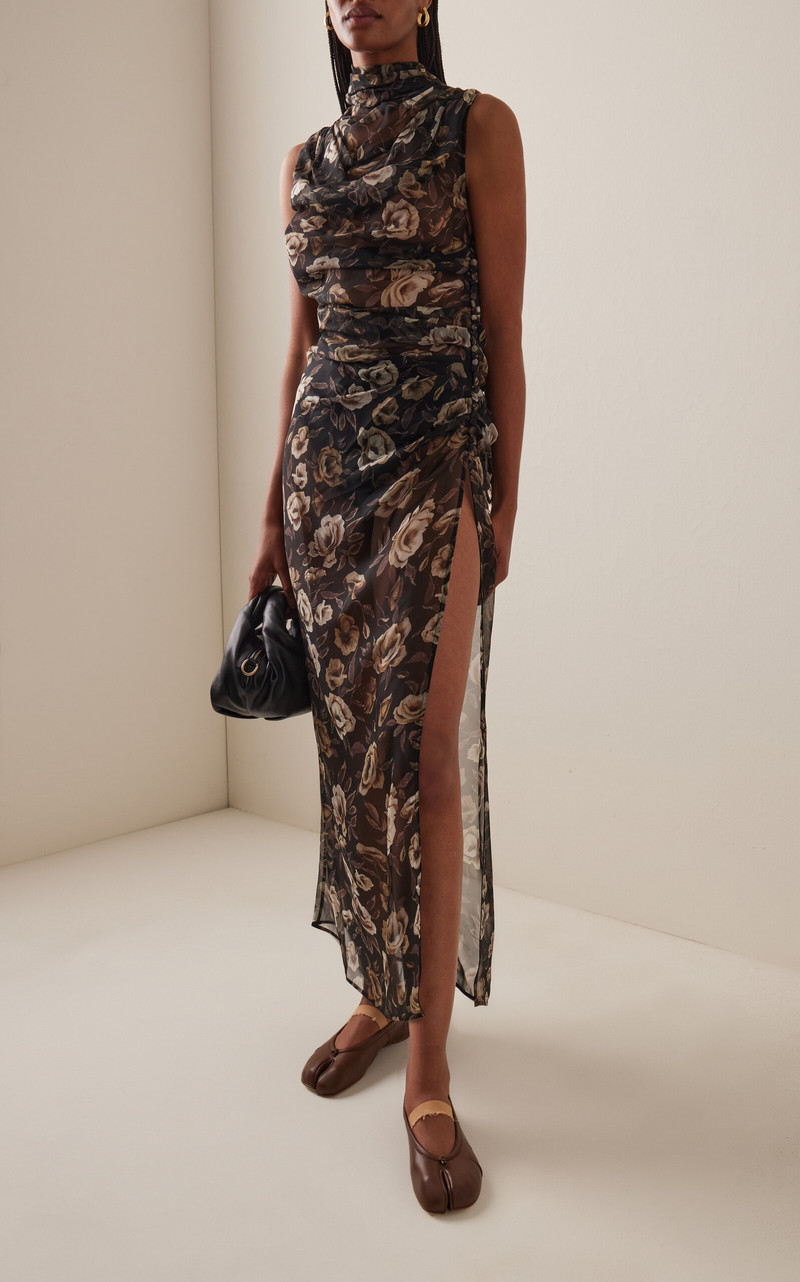 Maison Margiela Tabi Leather Ballet Flats brown outlook