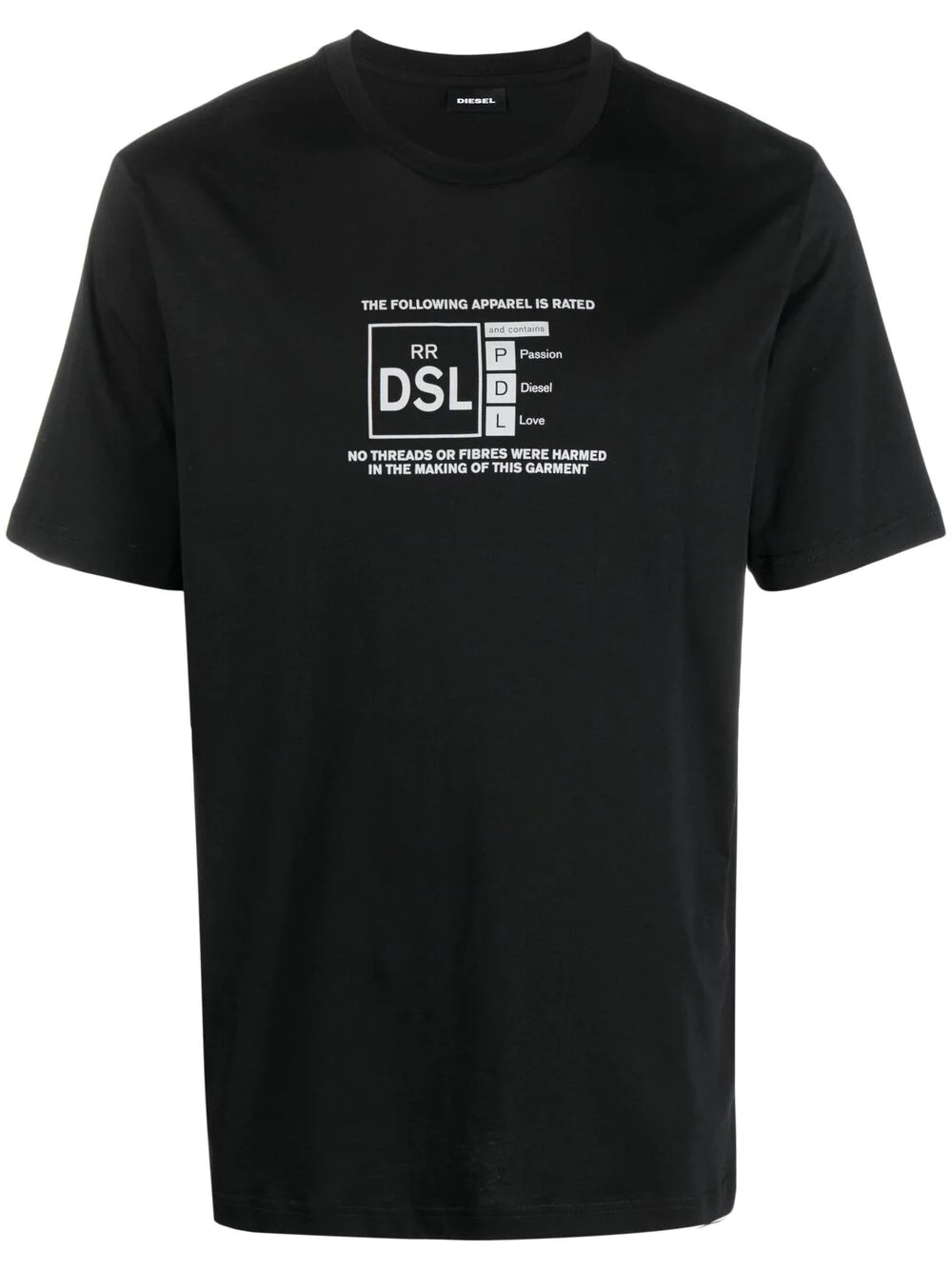 T-Just-A35 reflective logo T-shirt - 1