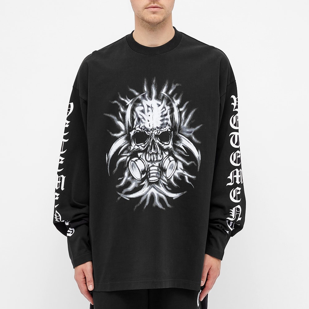 VETEMENTS Long Sleeve Skull Mask Tee - 5