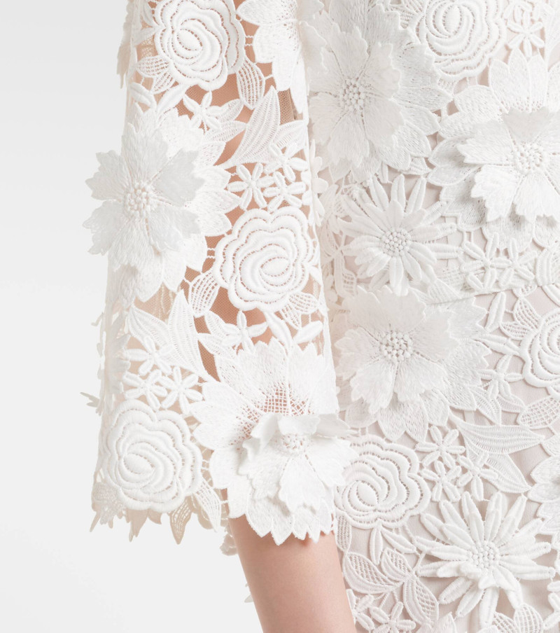 Bridal floral lace gown 5
