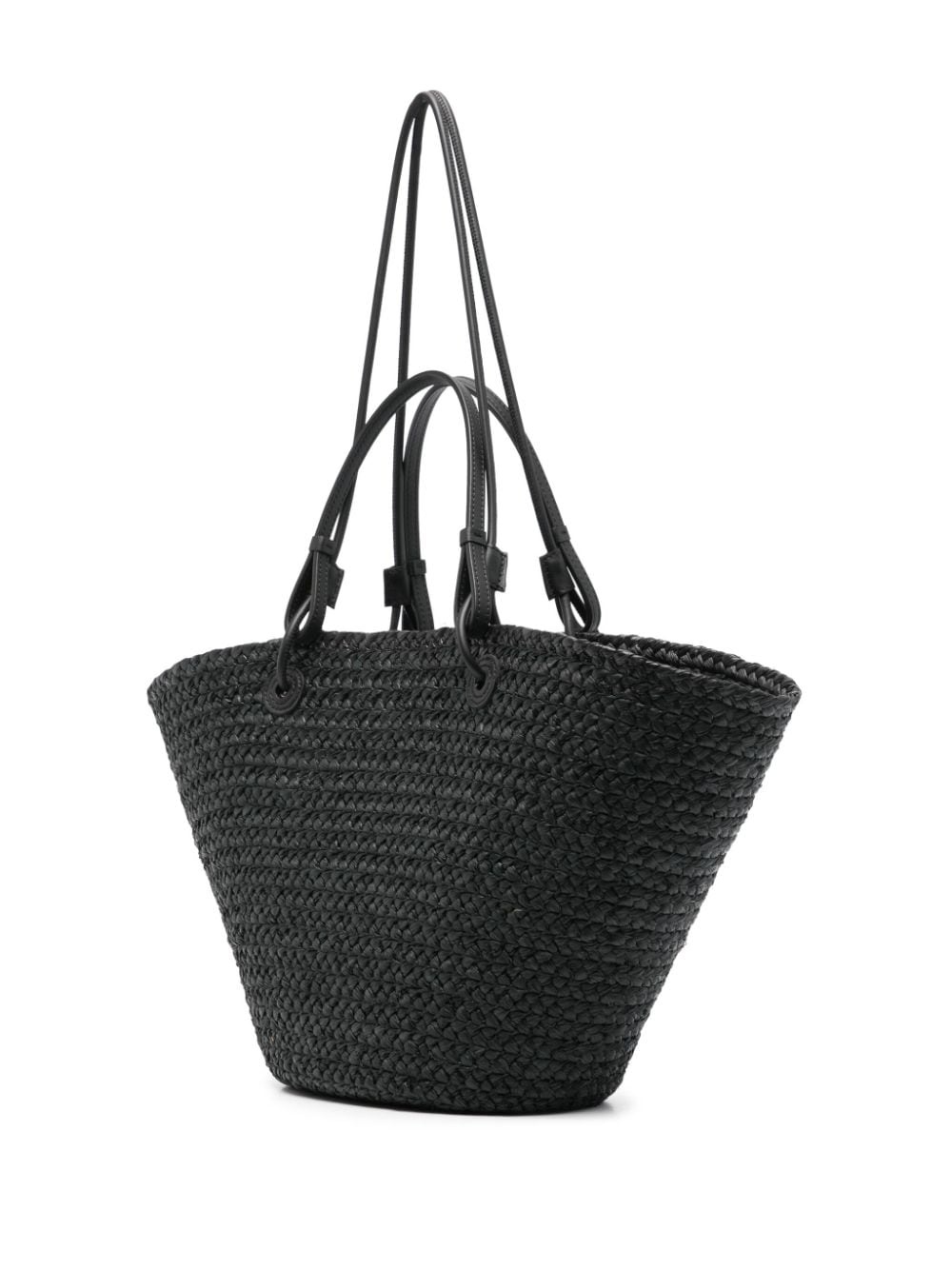 medium Anagram raffia tote bag - 3