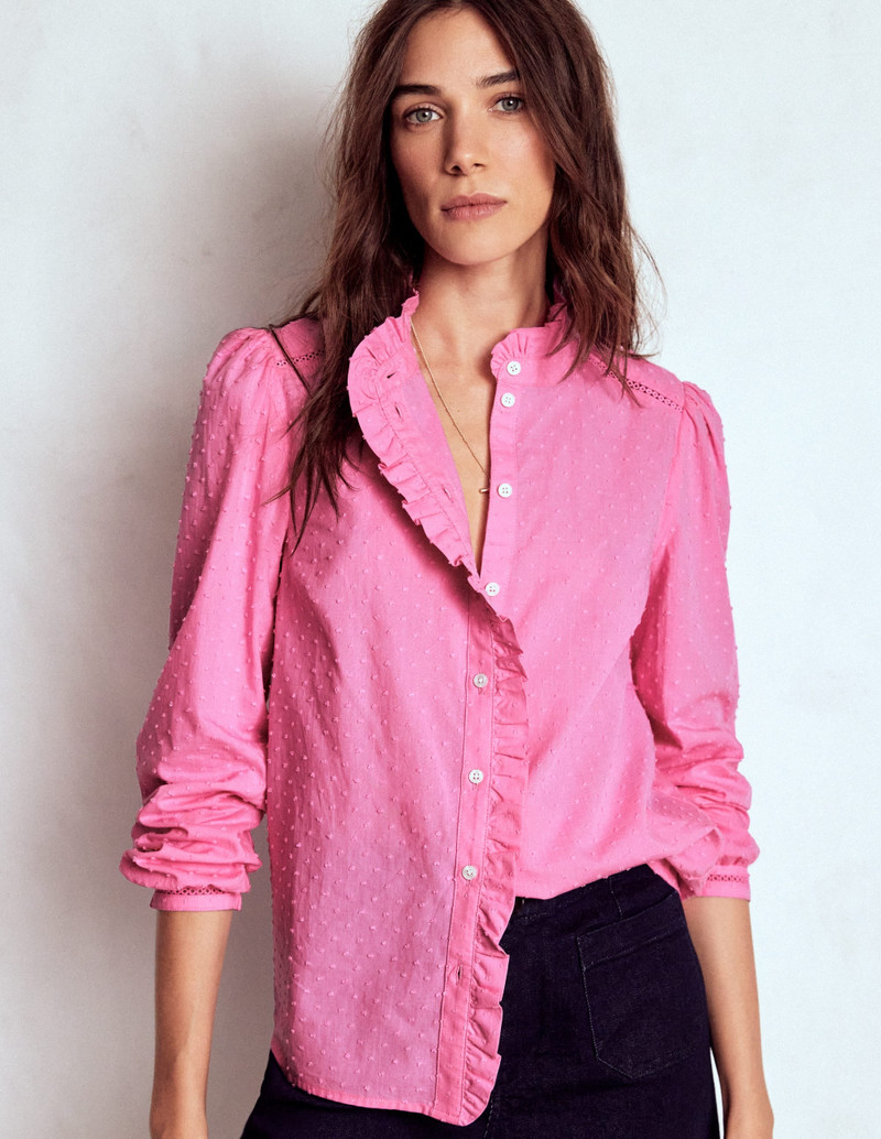 Helena Cotton Dobby Top-Rose Bloom 5