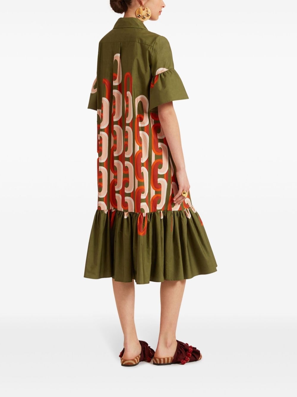 Choux chain-link print dress - 2
