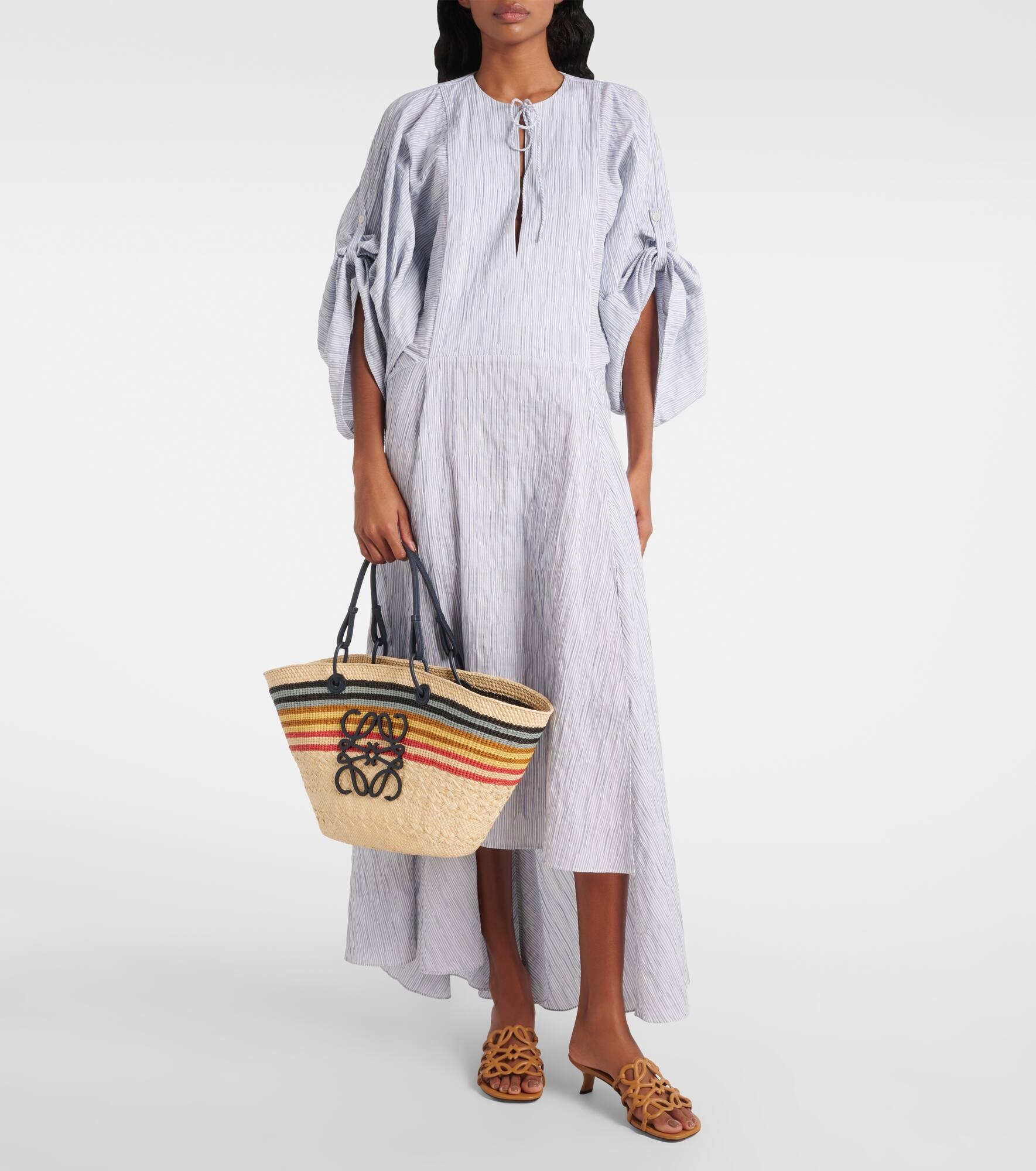 Paula's Ibiza Anagram Medium basket bag - 5