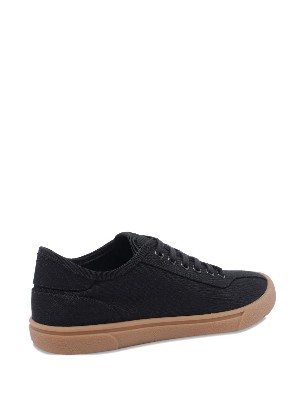 round-toe lace-up sneakers - 3