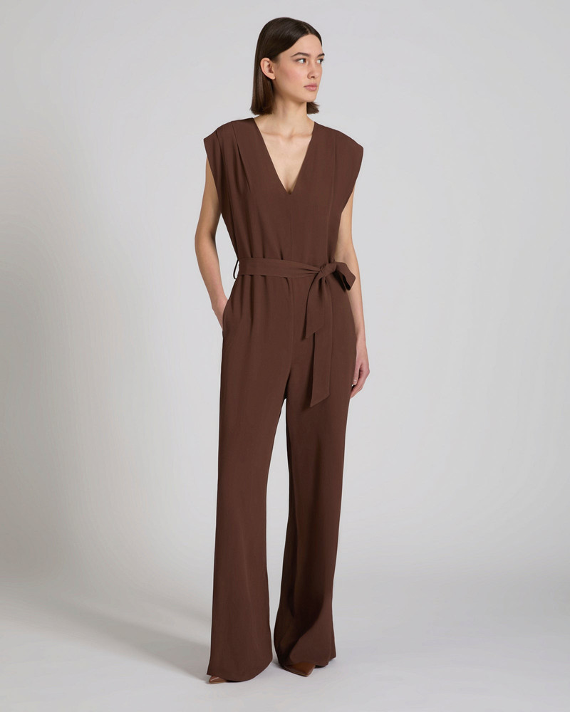 SLOWEAR Jumpsuit in silk-blend crêpe de chine outlook